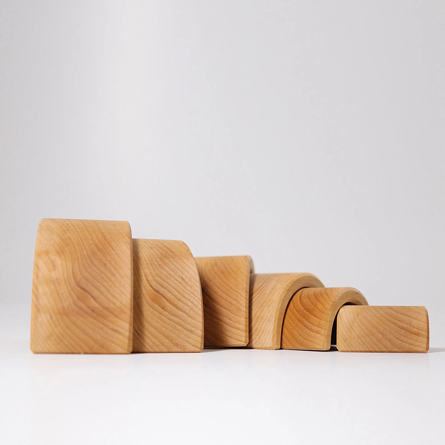 Wooden 6 Piece rainbow - Natural - Image 8