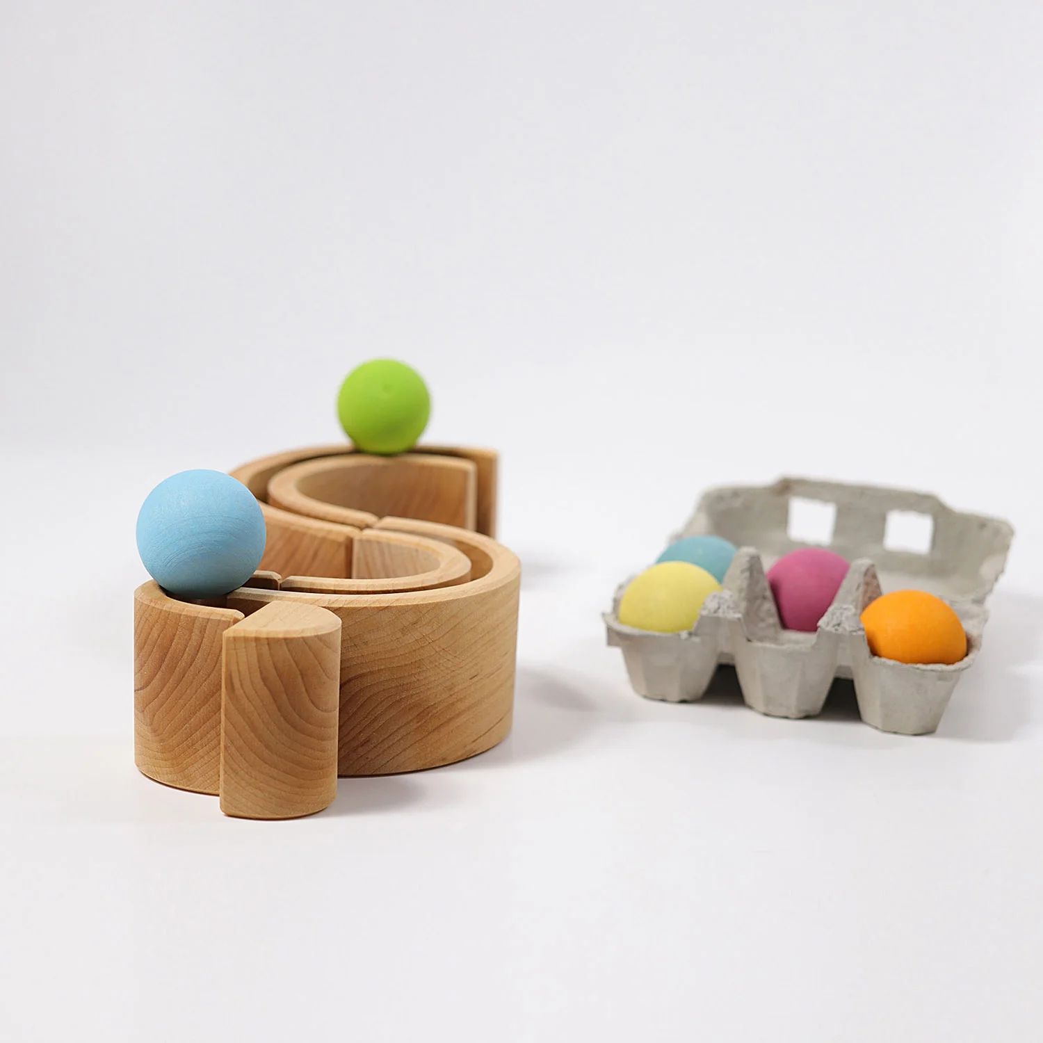 Wooden 6 Piece rainbow - Natural - Image 9