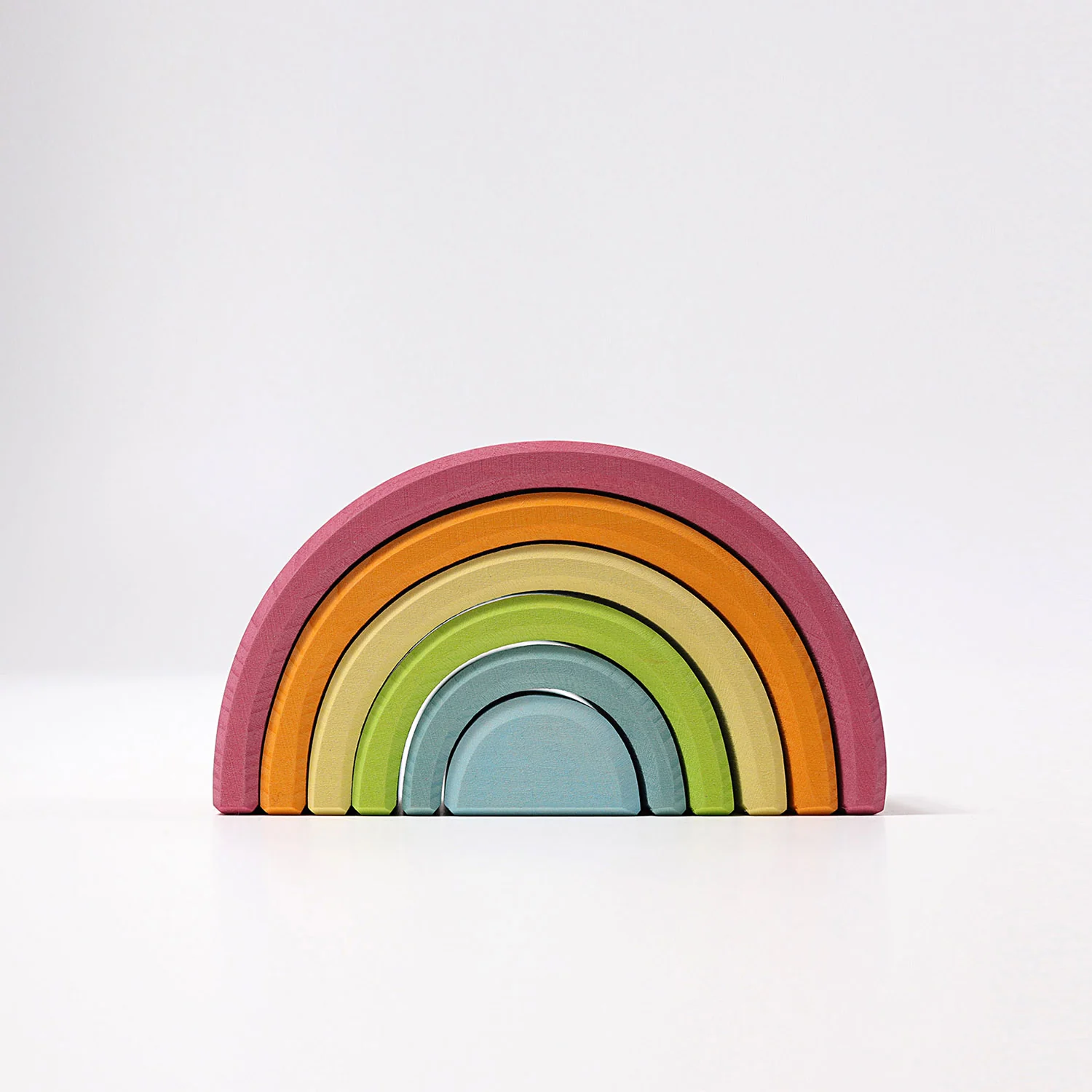 Wooden 6 Piece Rainbow - Pastel - Image 5