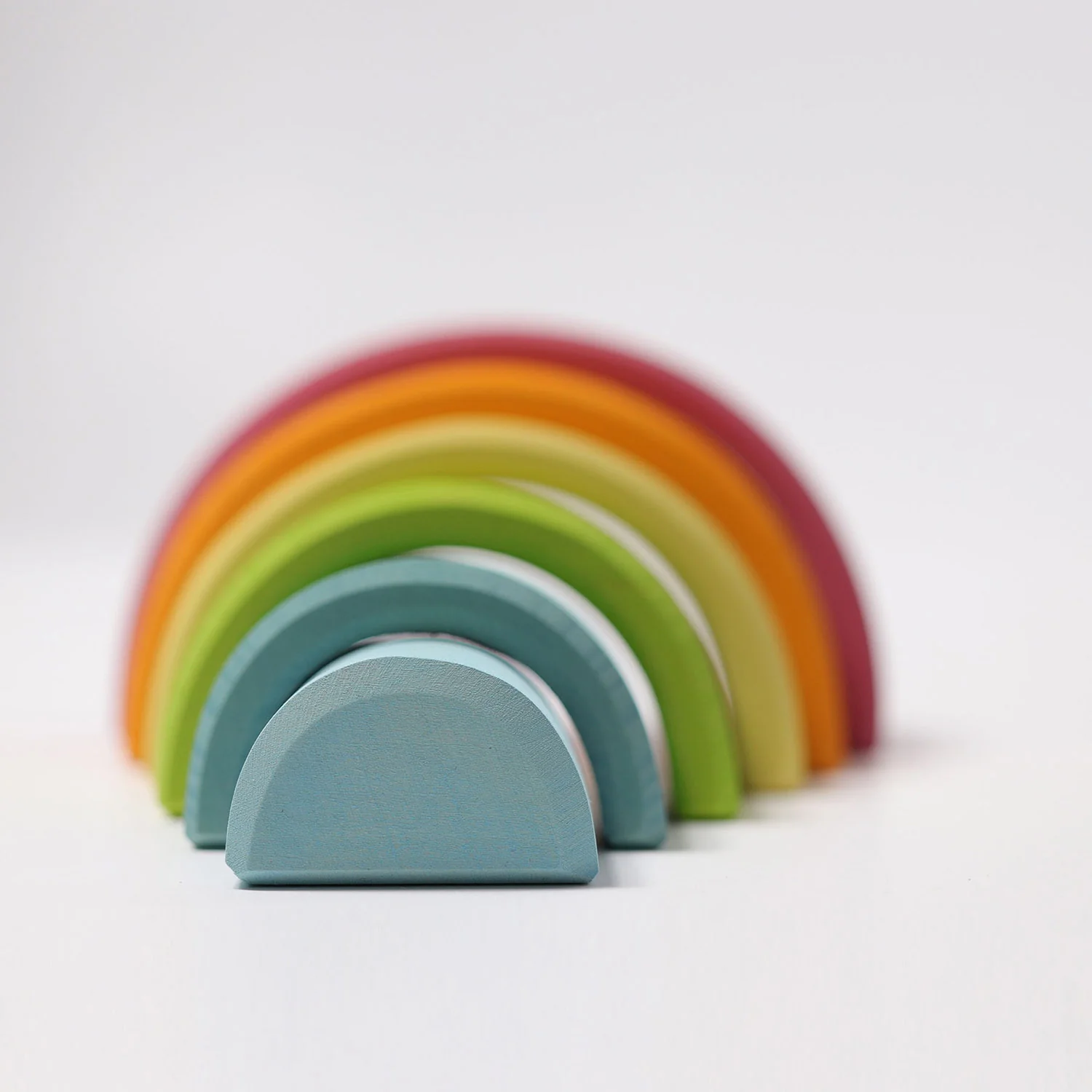 Wooden 6 Piece Rainbow - Pastel - Image 6