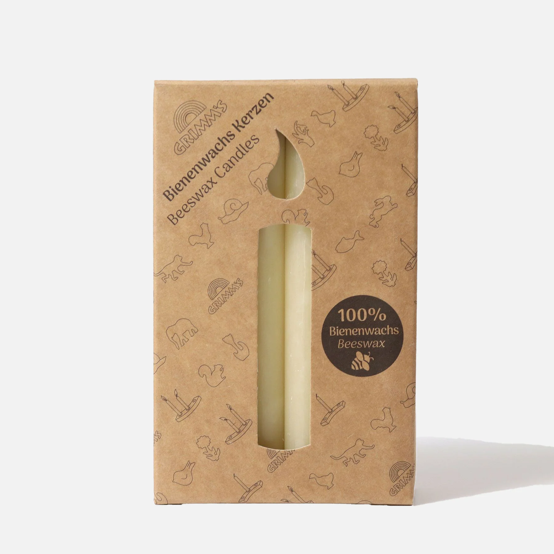 Beeswax Candles - Creme - Set of 12 - Image 6