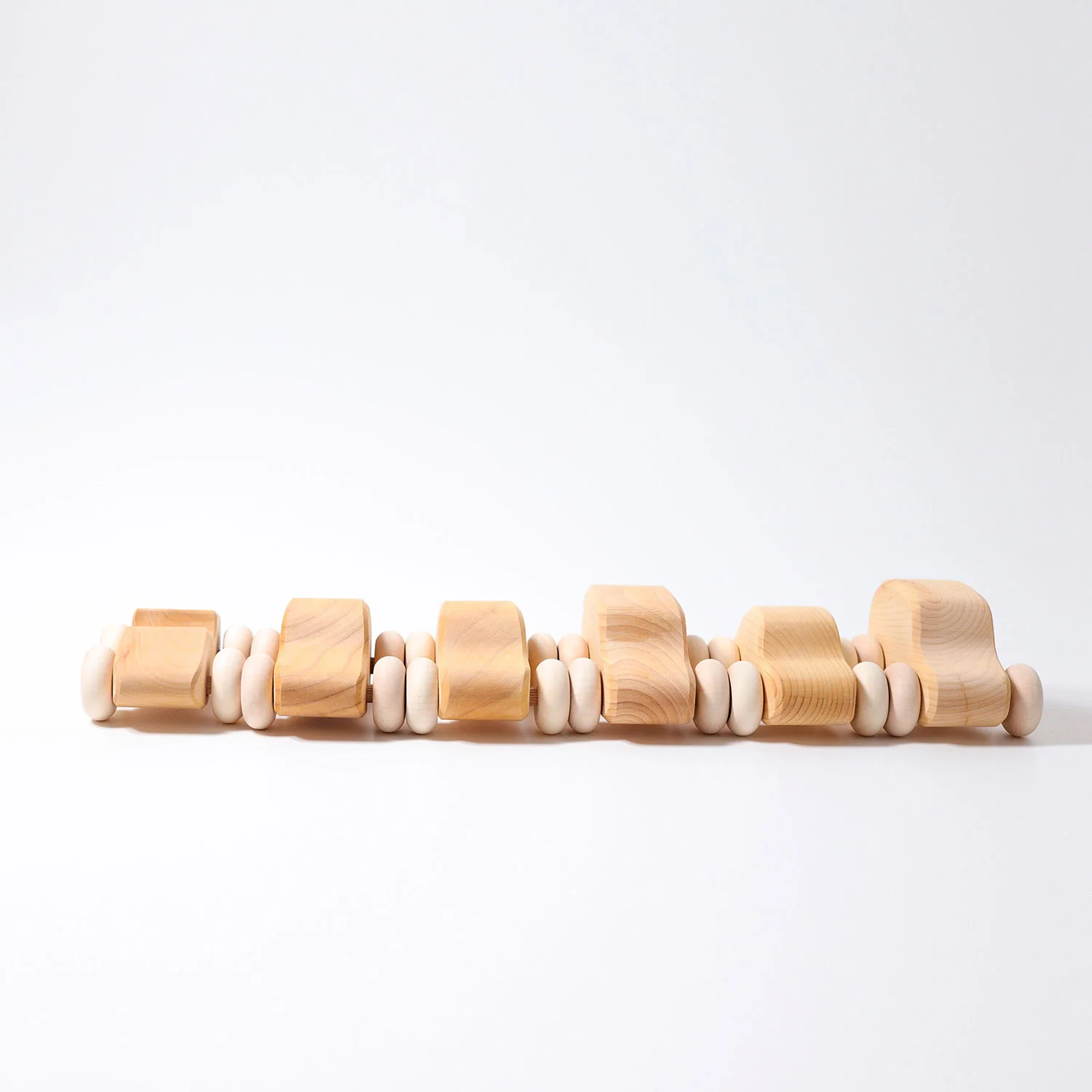 Wooden Natural Cars - Set of 6 - Image 4