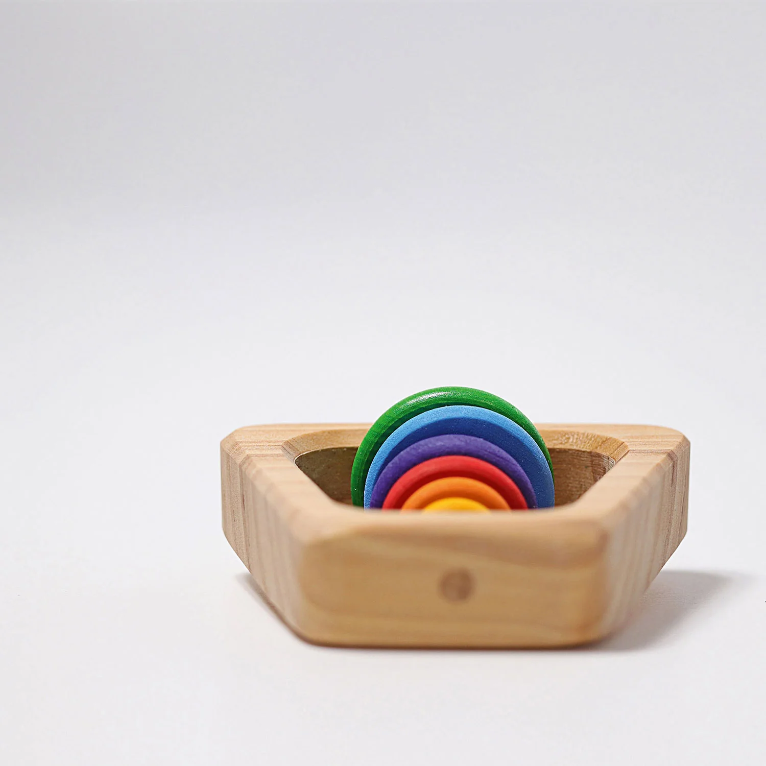 Wooden Rainbow Rattle Pyramid - Image 3