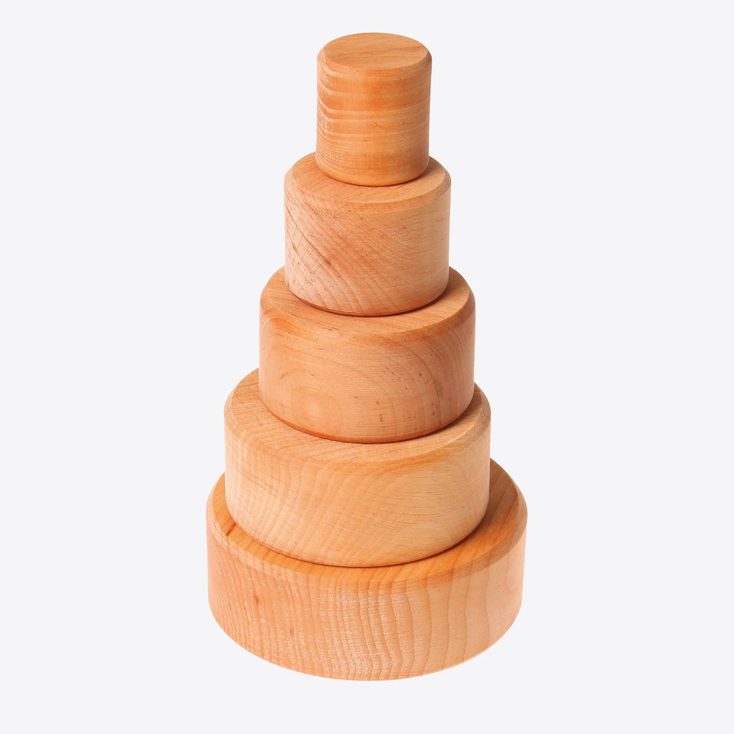 Wooden set of small bowls - Natural - Image 3