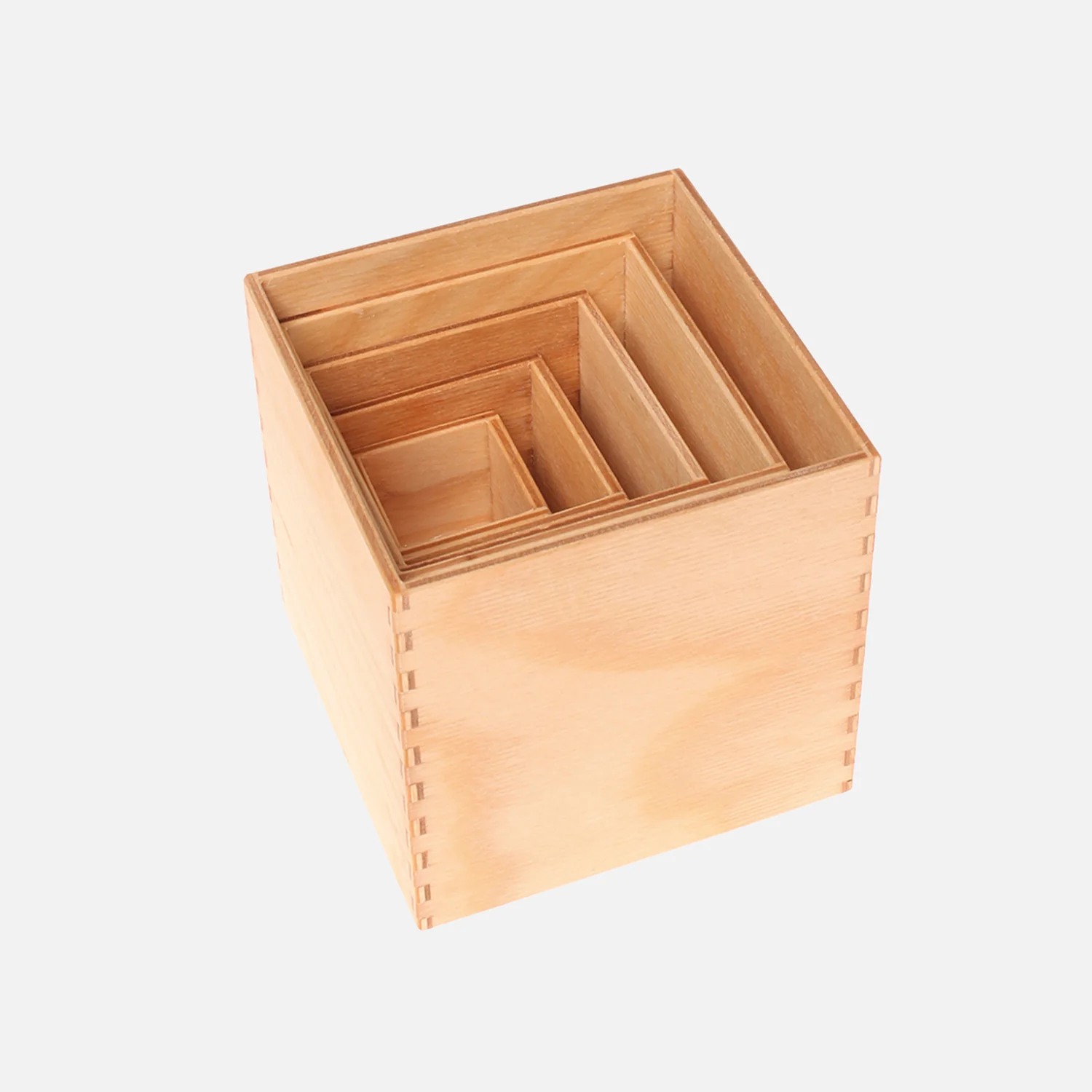 Wooden Small Set of Boxes - Natural - Image 5