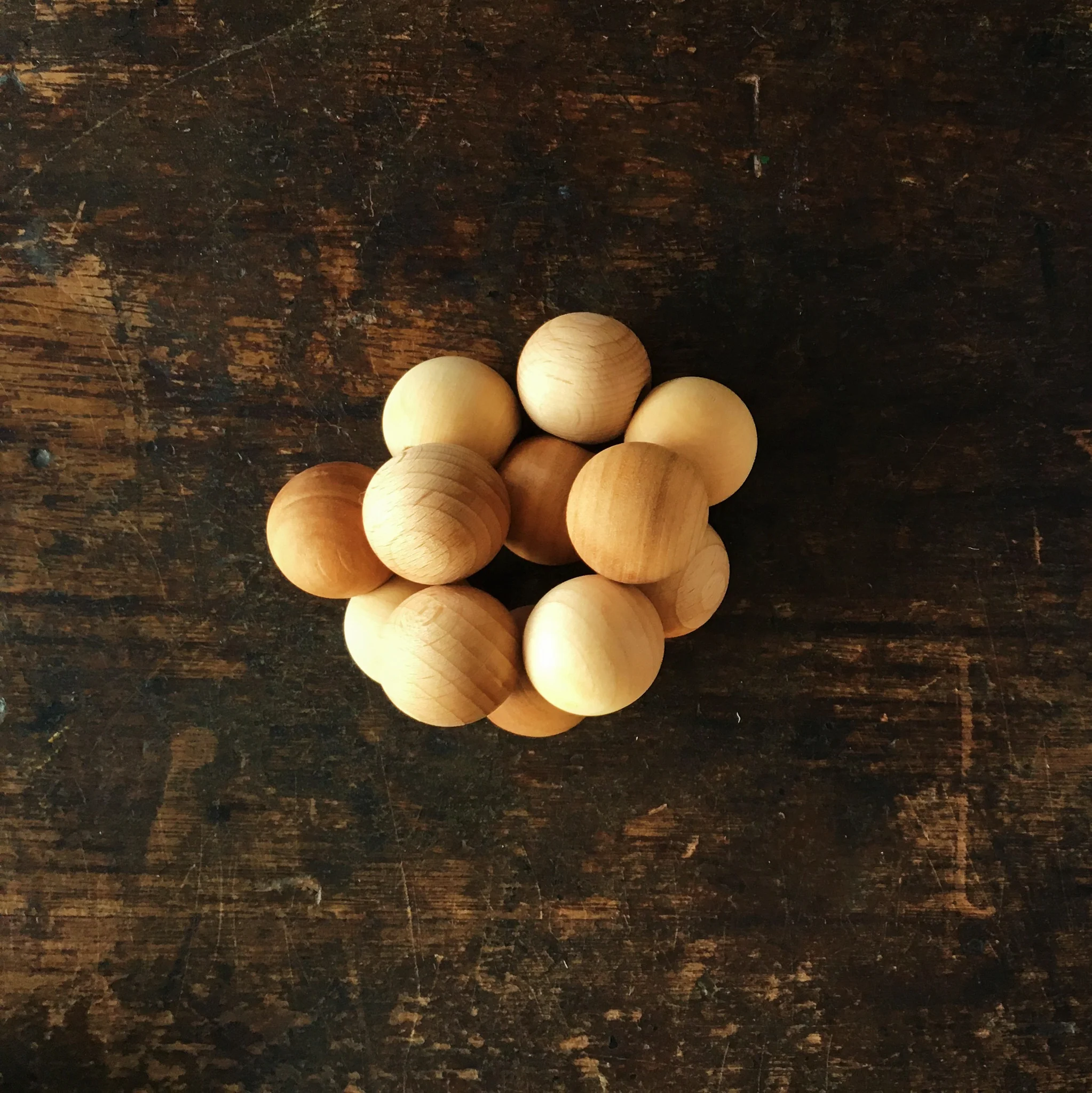 Wooden Baby Beads Grasper - Natural - Image 2