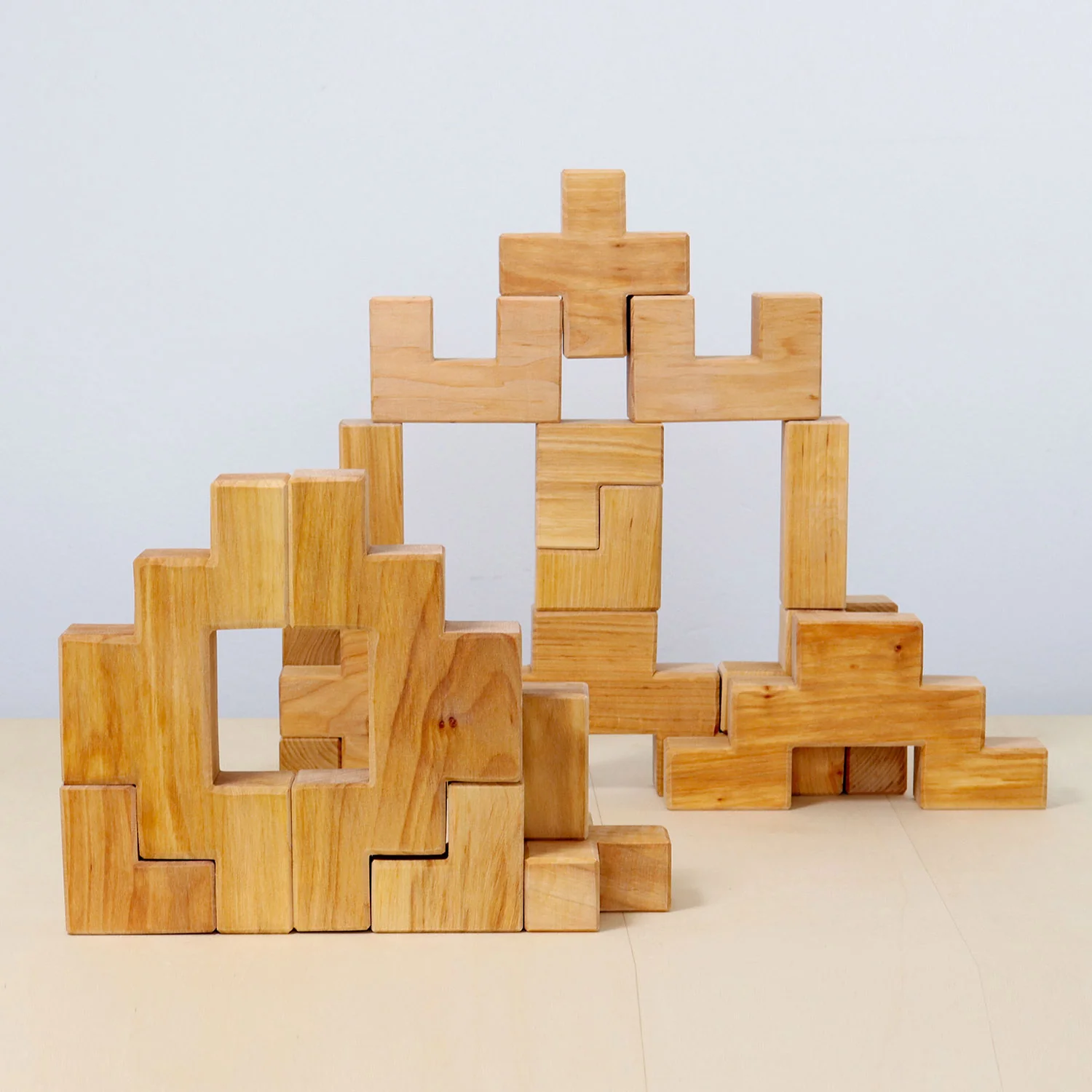 Wooden Building Set Stairway - Natural - Image 11