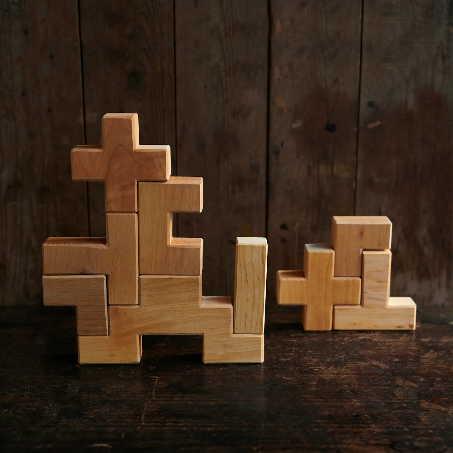 Wooden Building Set Stairway - Natural - Image 2