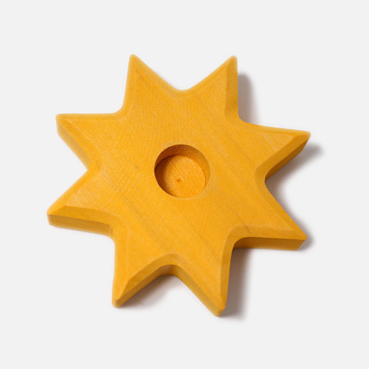 Wooden Celebration Star - Yellow - Image 2