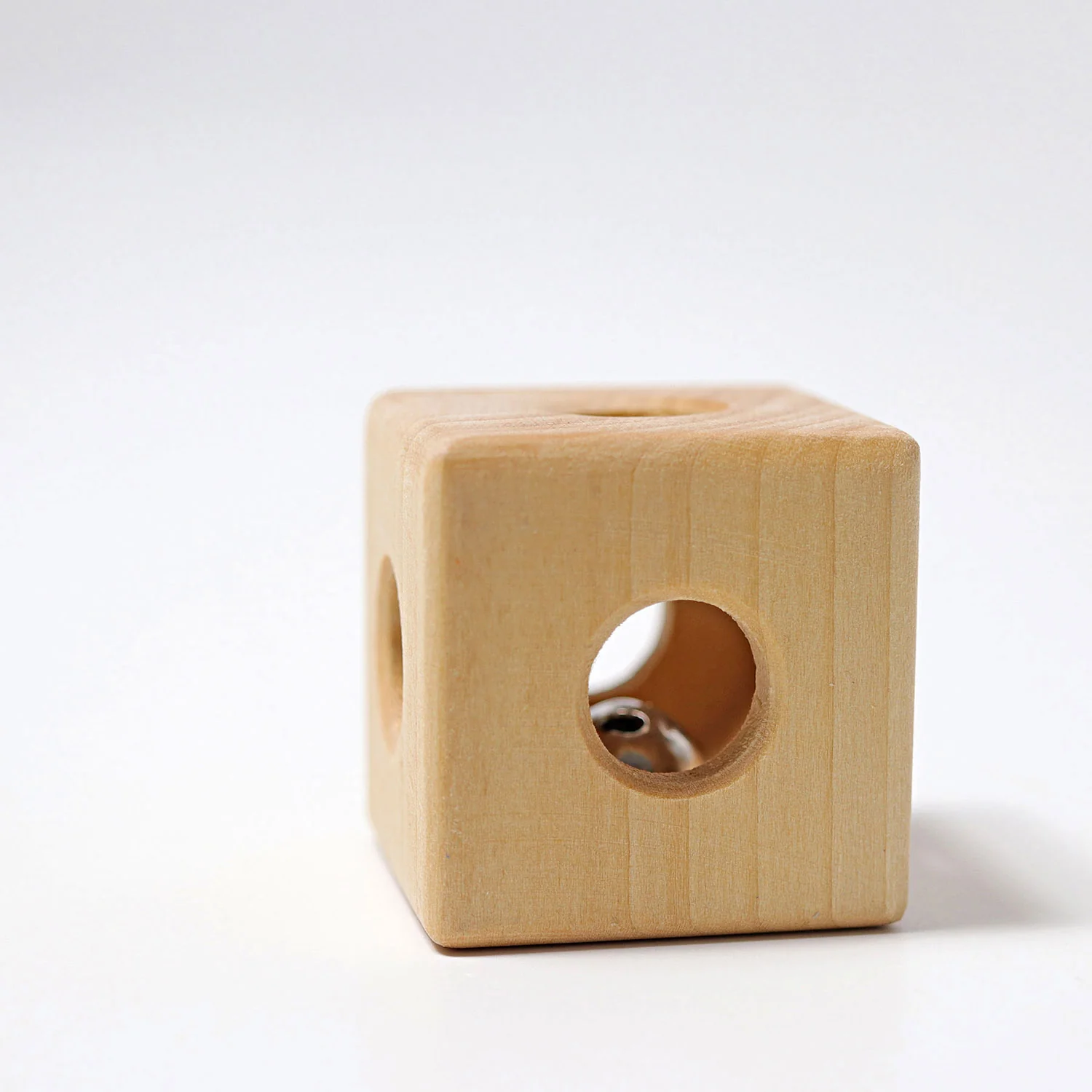 Wooden Cube Rattle - Natural - Image 3