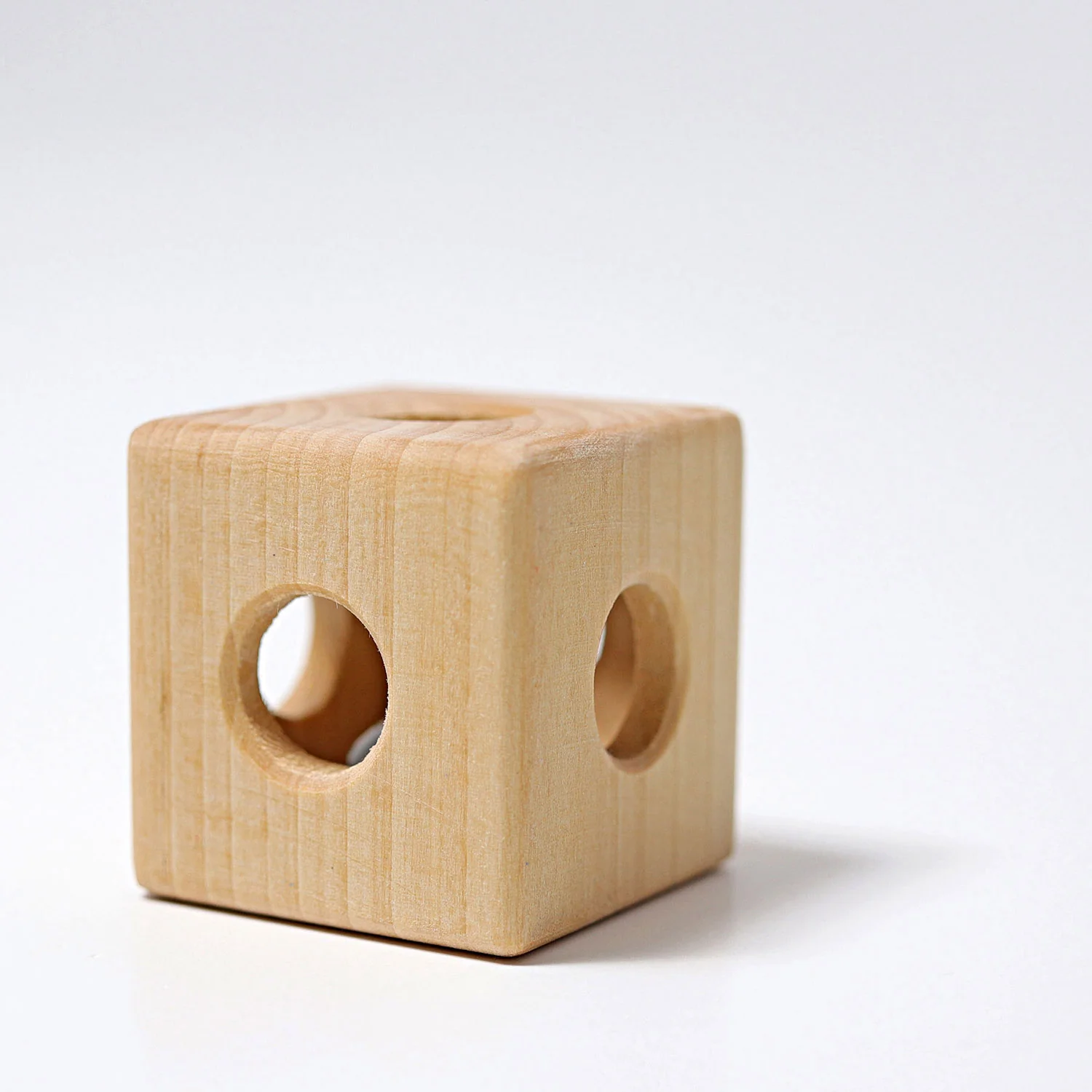 Wooden Cube Rattle - Natural - Image 4