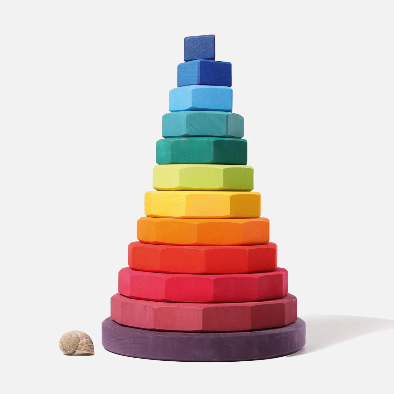 Wooden Giant Geometrical Stacking Tower - Image 2