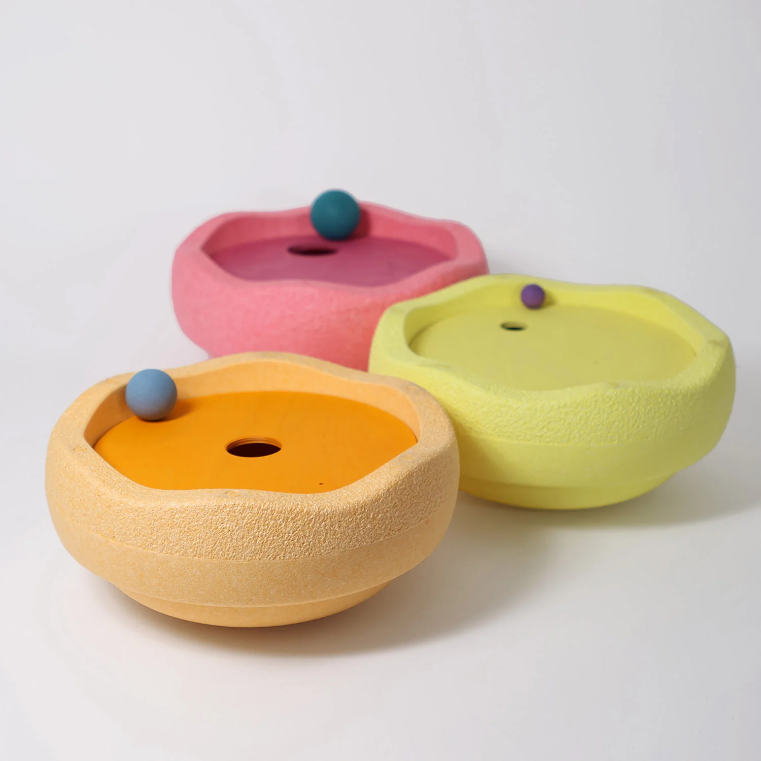 Wooden Grimms x Stapelstein Rolling Discs - Warm Pastel 
 - Image 3