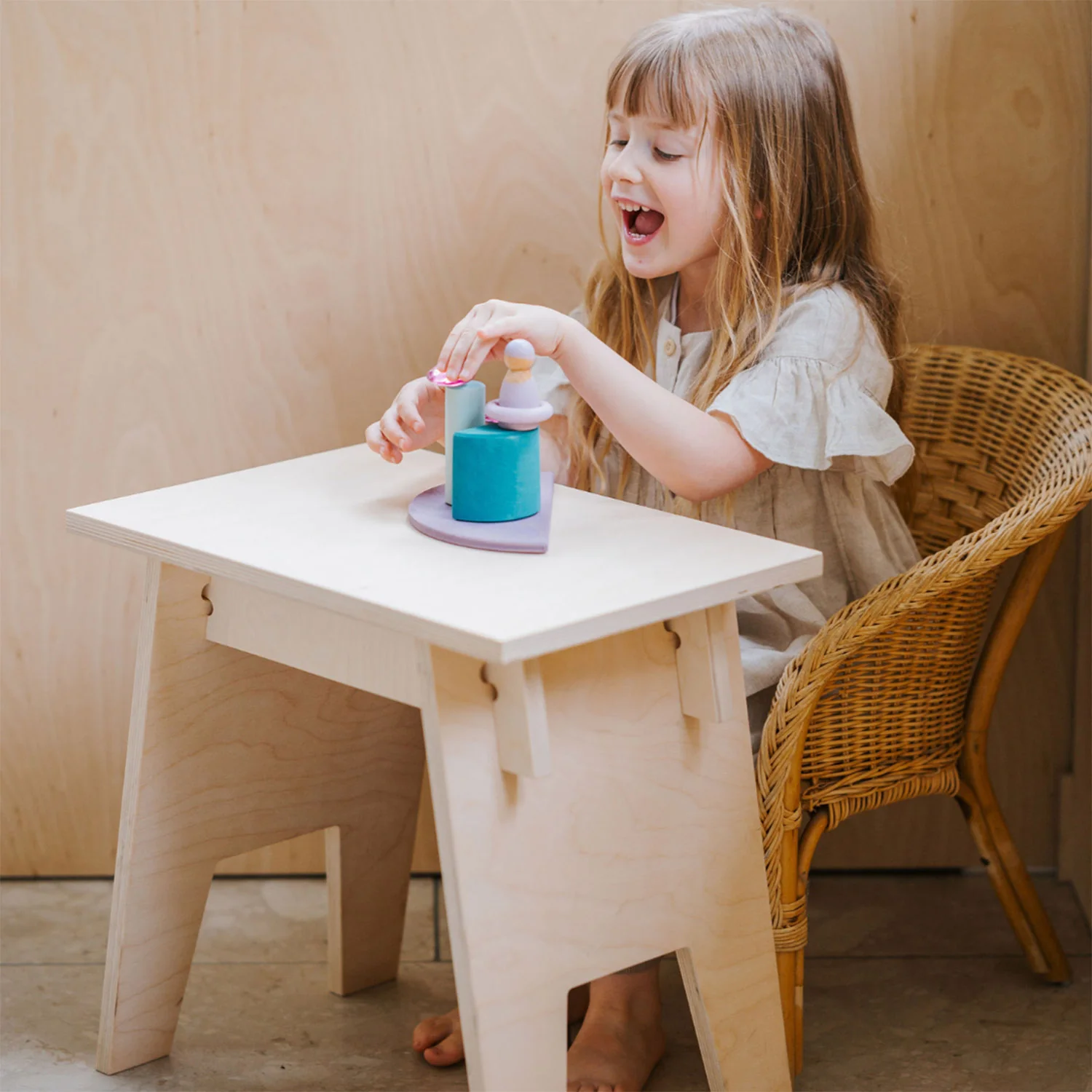 Wooden Haru Stool
