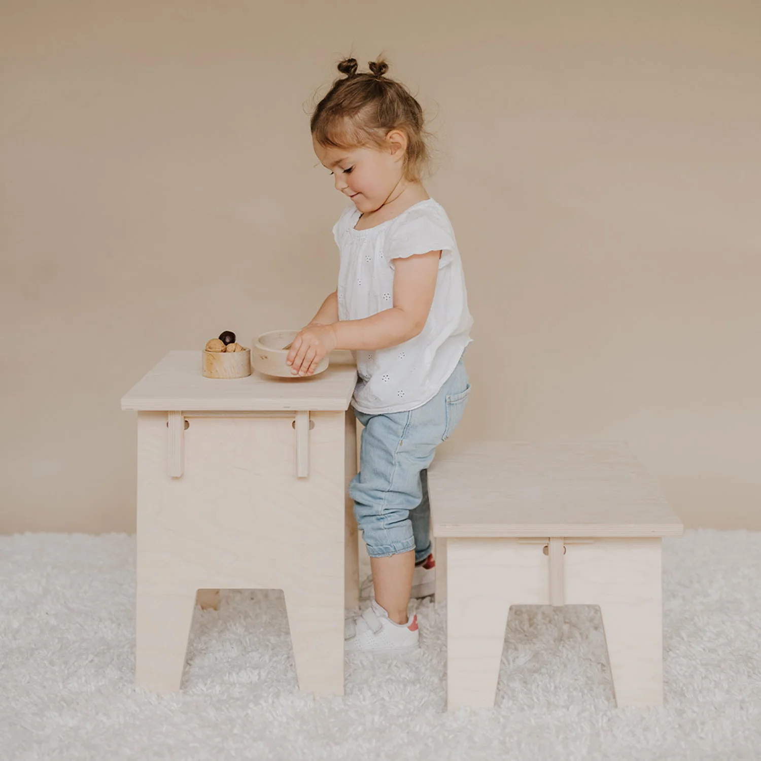 Wooden Haru Stool - Image 3
