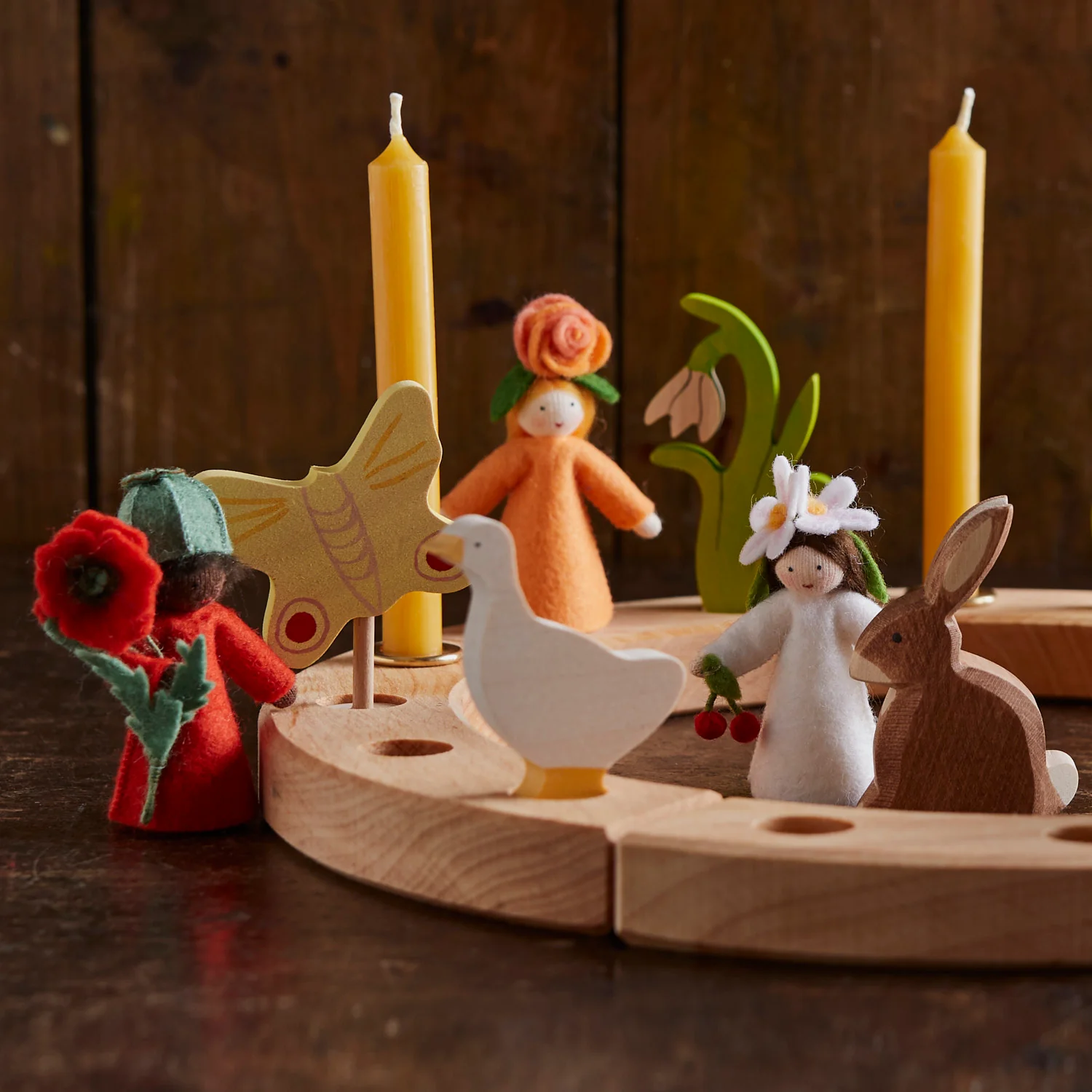 Wooden Large Celebration Ring - Natural - Image 3