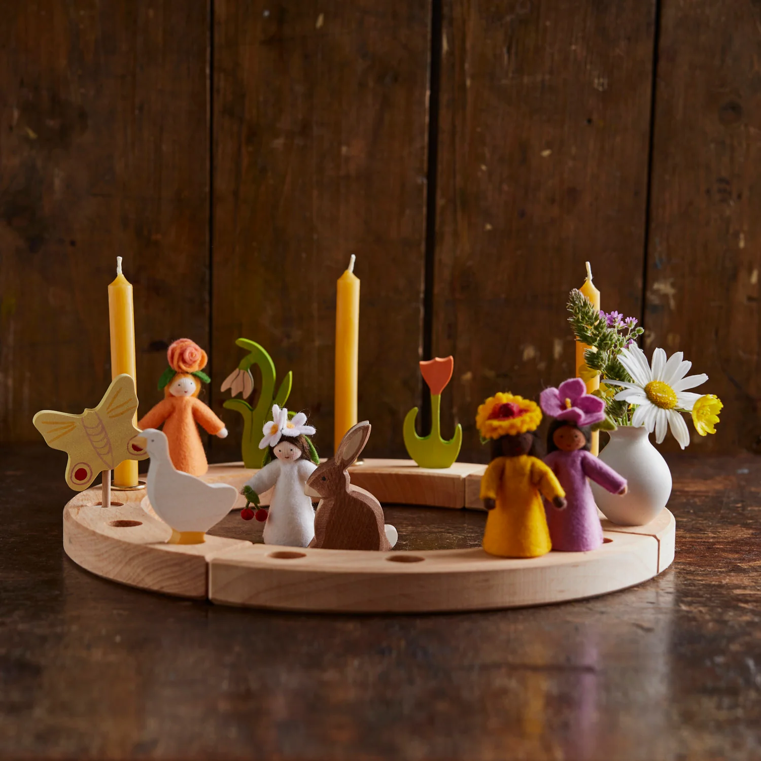 Wooden Large Celebration Ring - Natural - Image 5