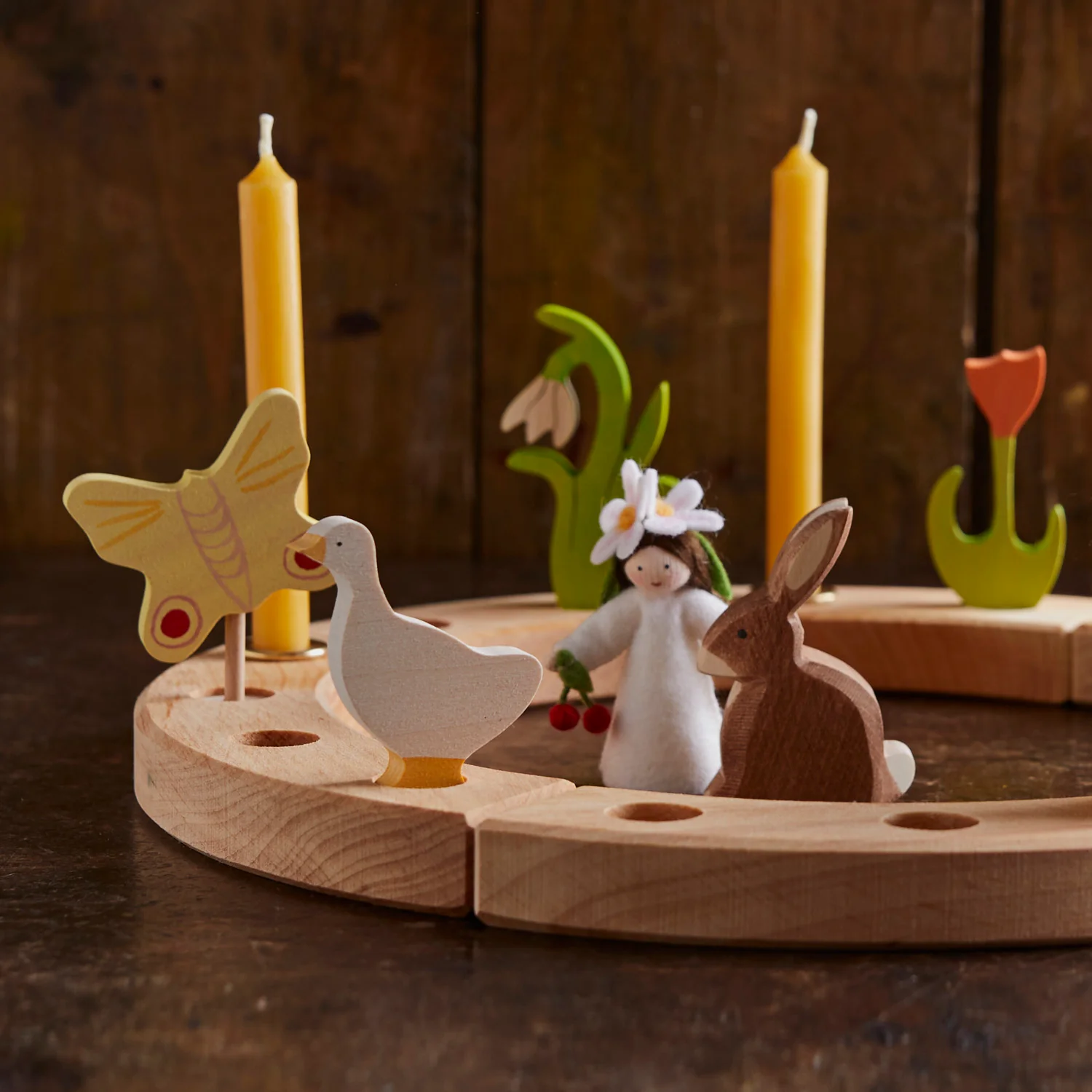 Wooden Large Celebration Ring - Natural - Image 7