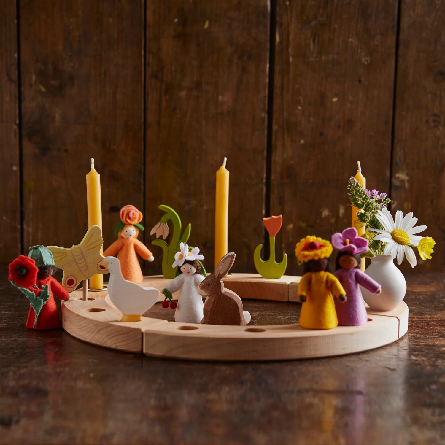Wooden Large Celebration Ring - Natural - Image 8