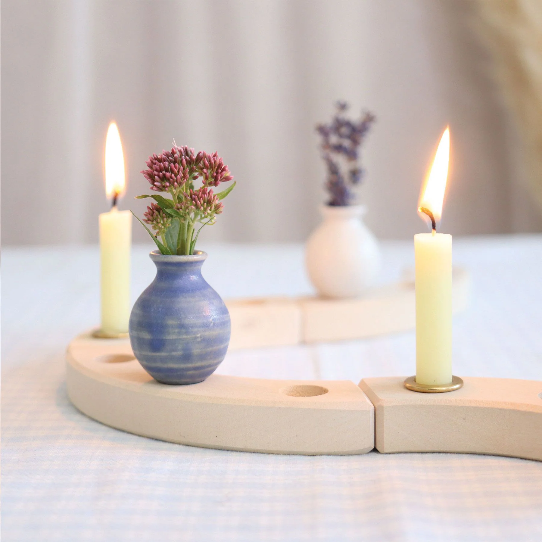 Wooden Large Celebration Ring - White - Image 3