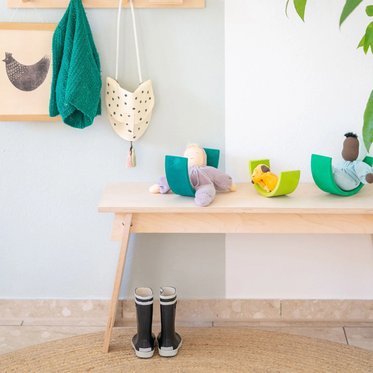 Wooden Large Haru Stool - Image 4