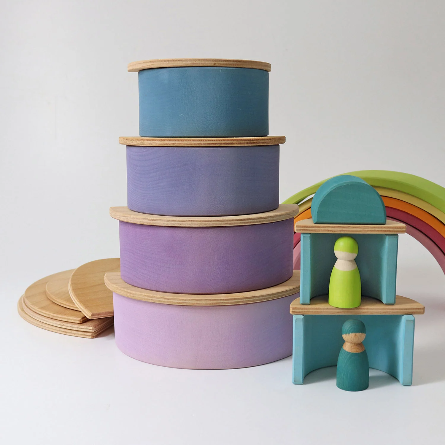 Wooden Semi Circles - Natural - Image 9