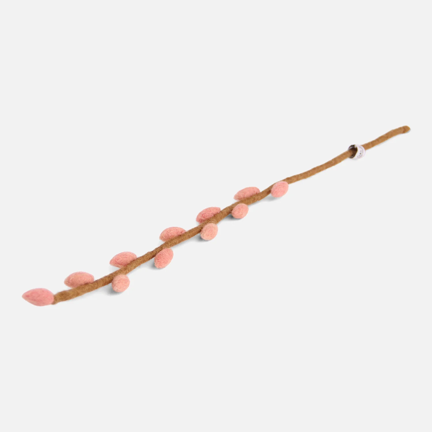 Handmade Felted Wool Willow Branch - Dusty Red - Image 2