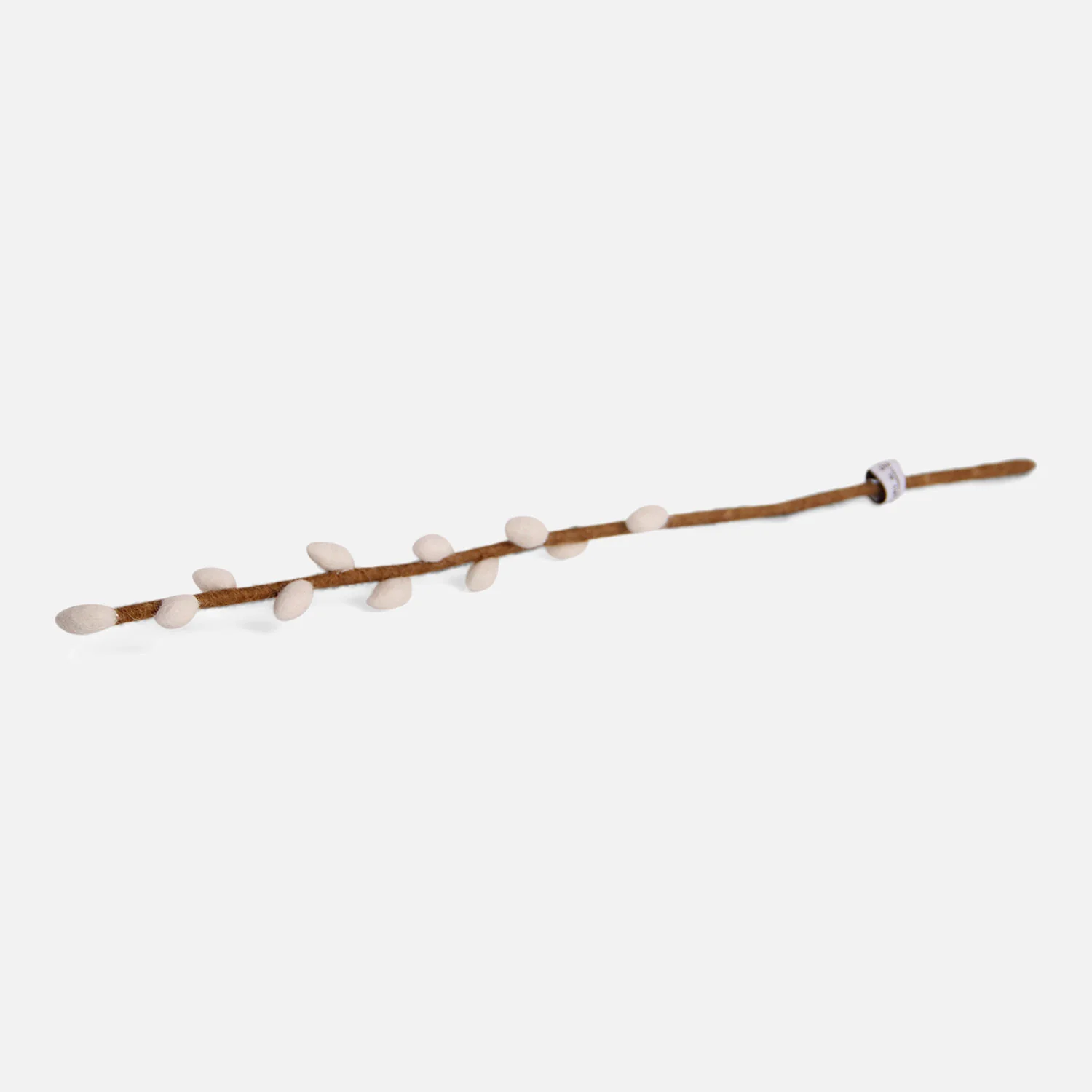 Handmade Felted Wool Willow Branch - White - Image 7