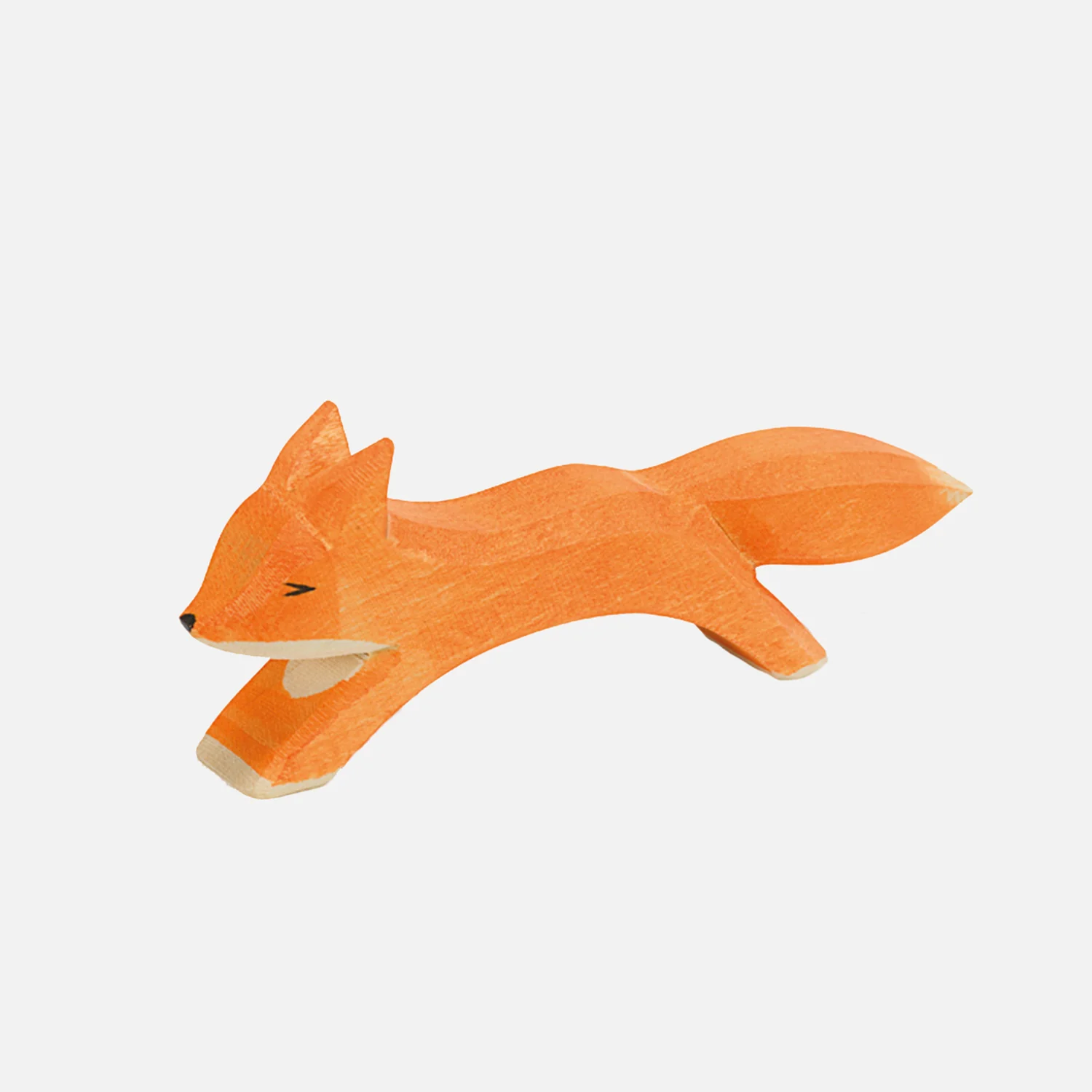 Handcrafted Wooden Running Fox - Image 4