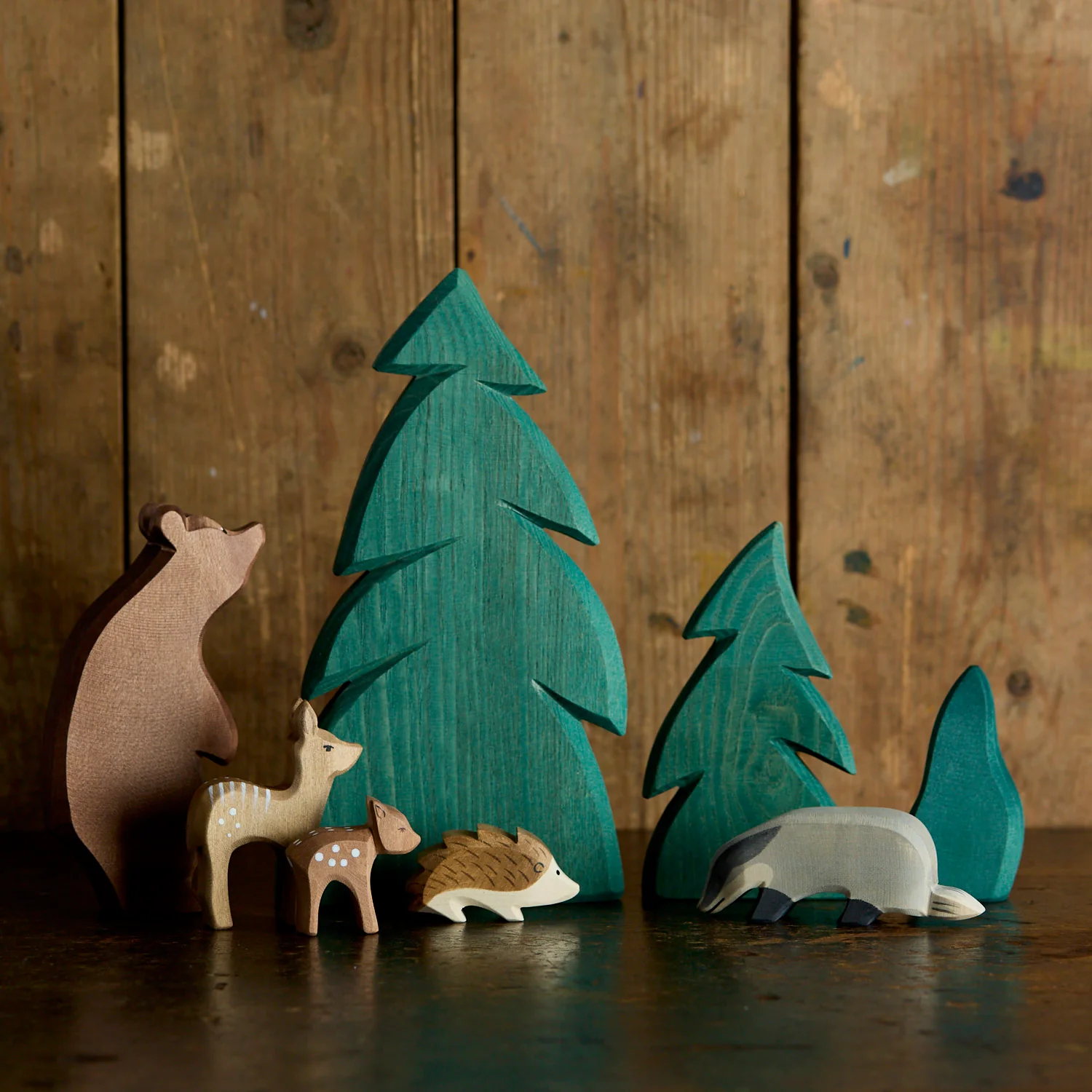 Handcrafted Wooden Badger - Image 2