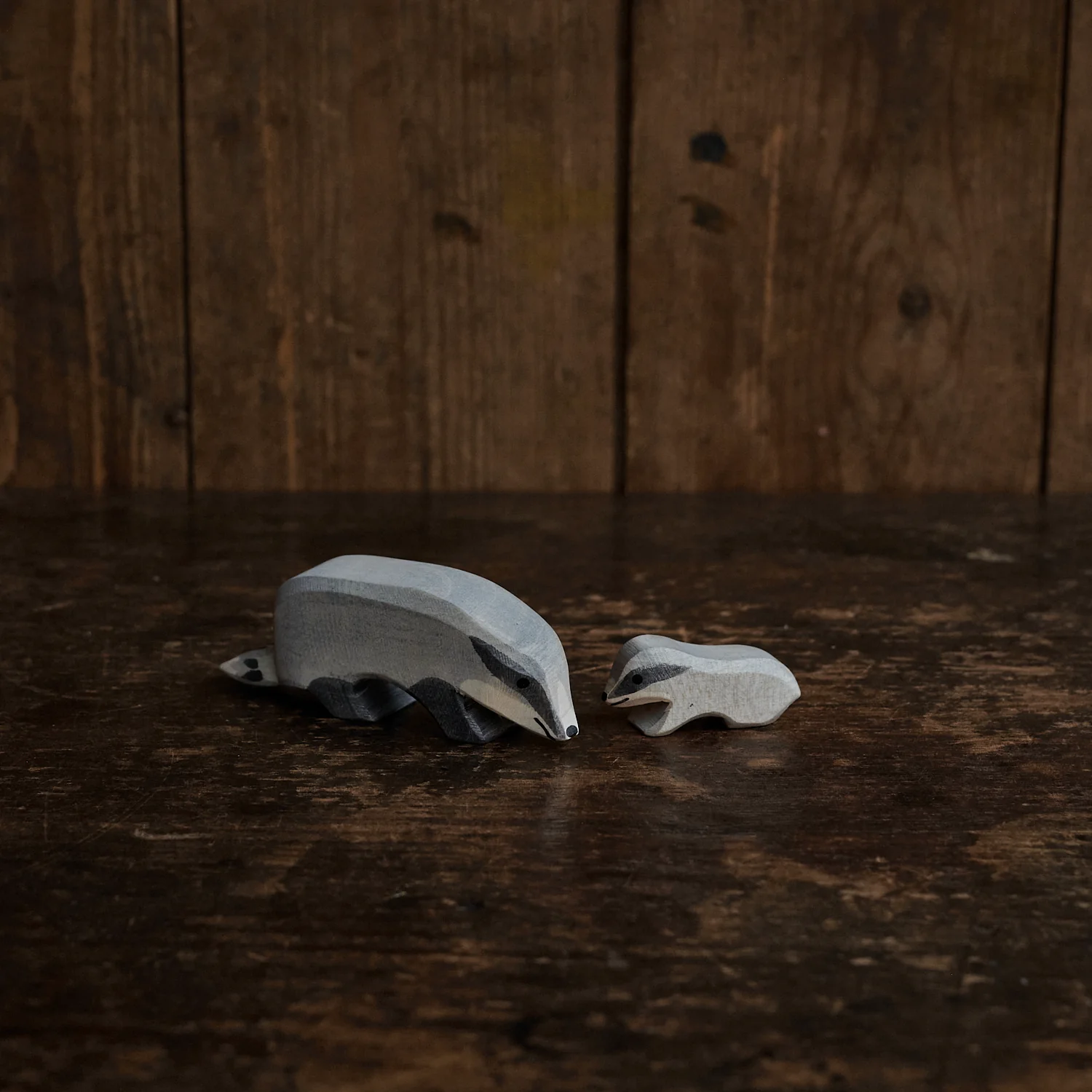 Handcrafted Wooden Badger - Image 3