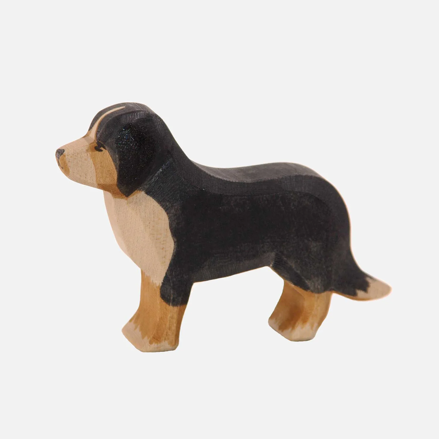 Handcrafted Wooden Bernese Mountain Dog - Image 2