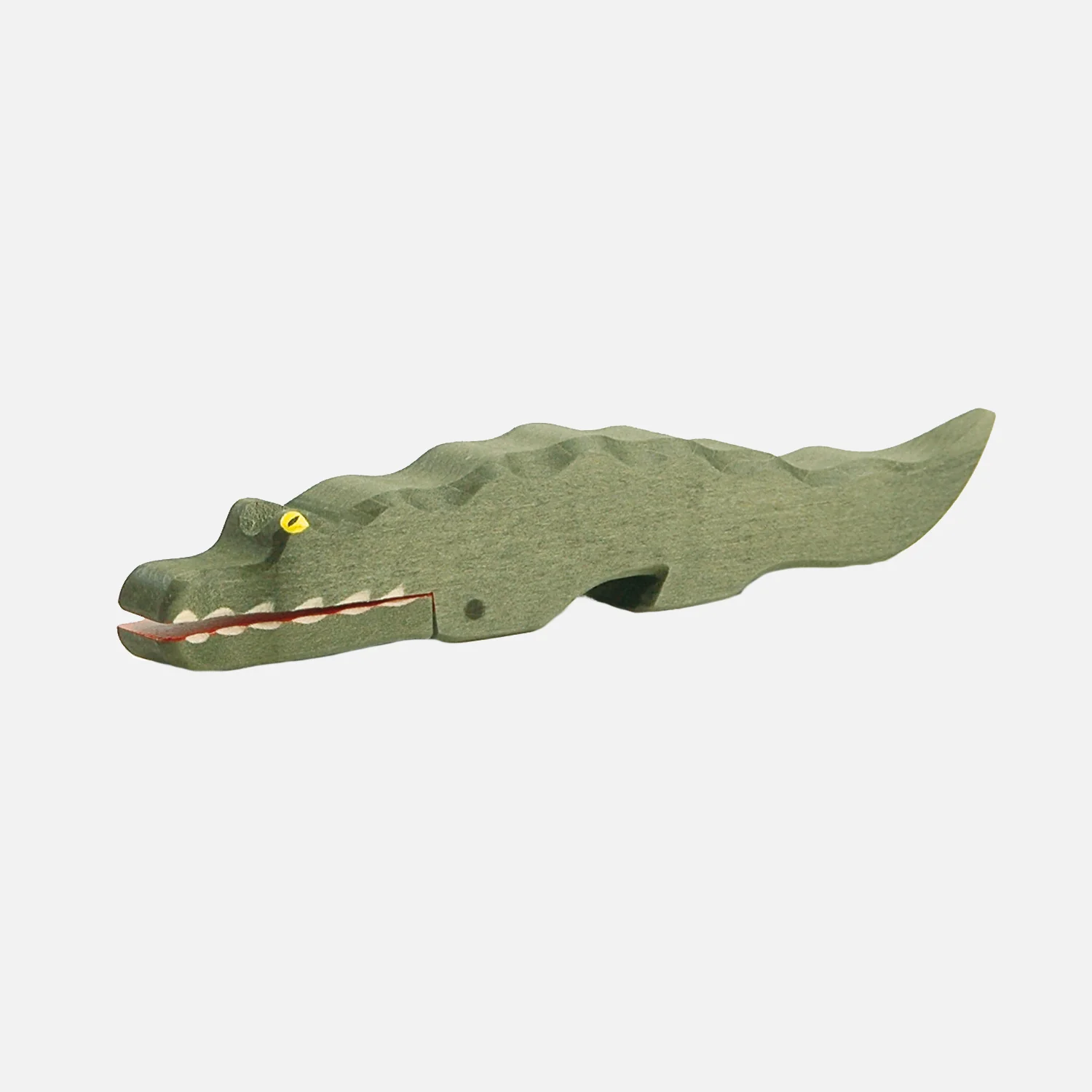 Handcrafted Wooden Crocodile - Image 3
