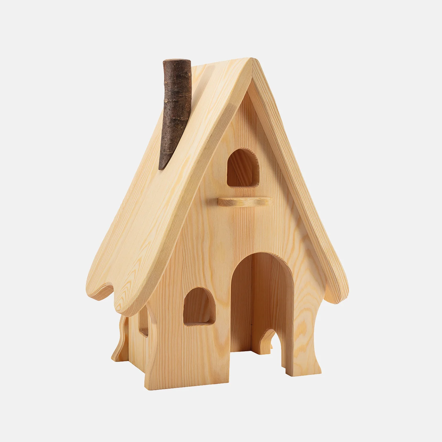 Handcrafted Wooden Fairy Tale House - Image 3