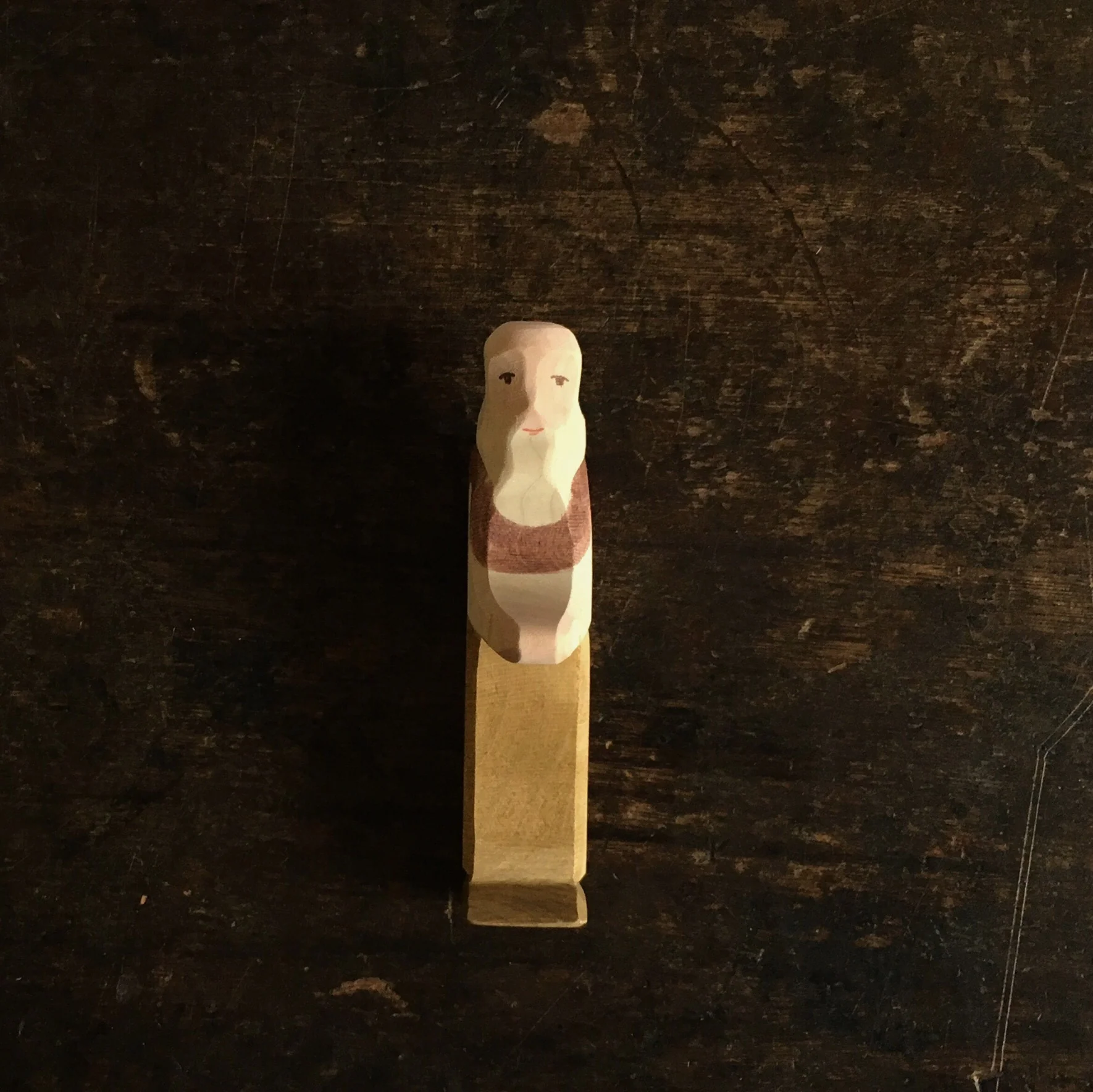 Handcrafted Wooden Grandfather - Image 2