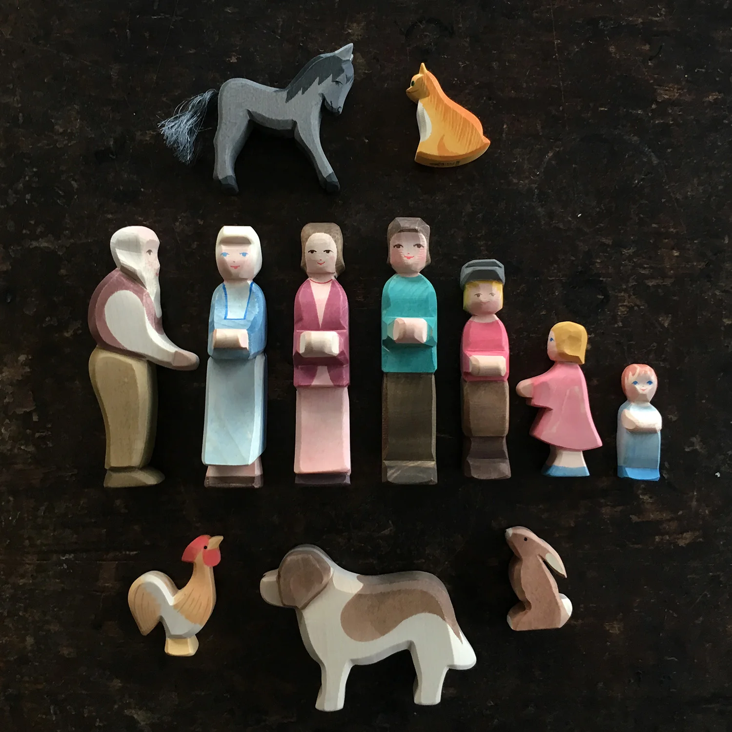Handcrafted Wooden Grandmother - Image 2