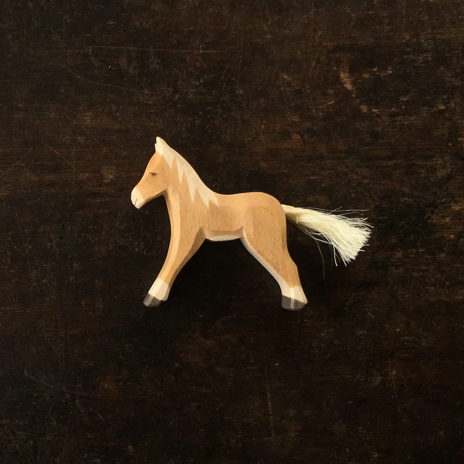 Handcrafted Wooden Haflinger Colt