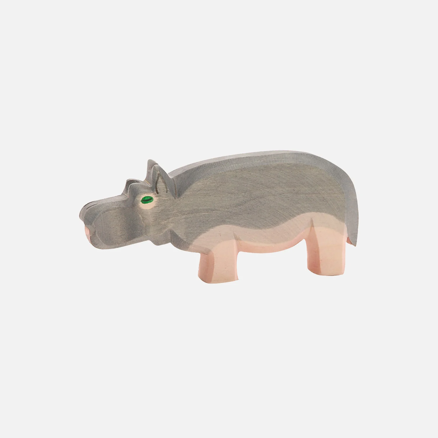 Handcrafted Wooden Hippo - Image 2