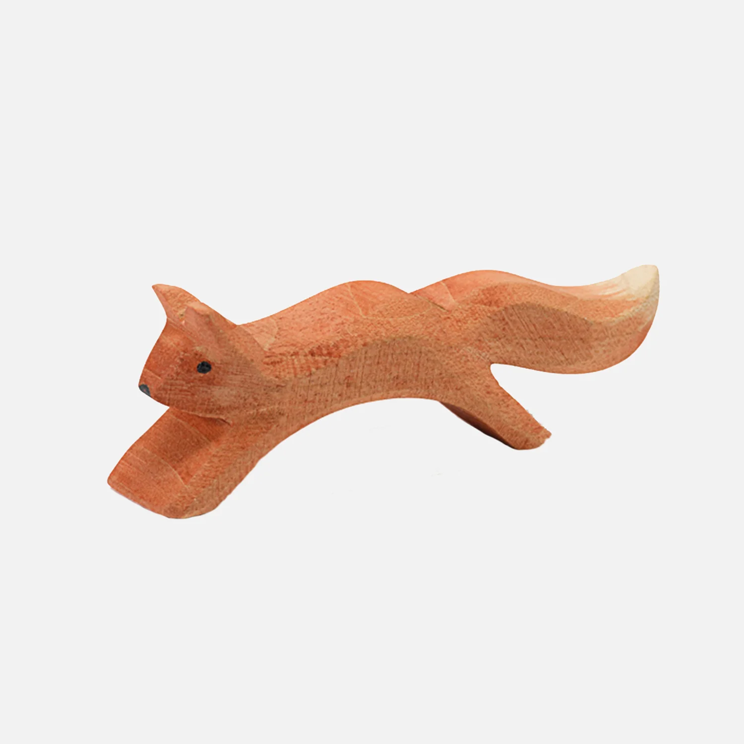 Handcrafted Wooden Small Jumping Red Squirrel - Image 2