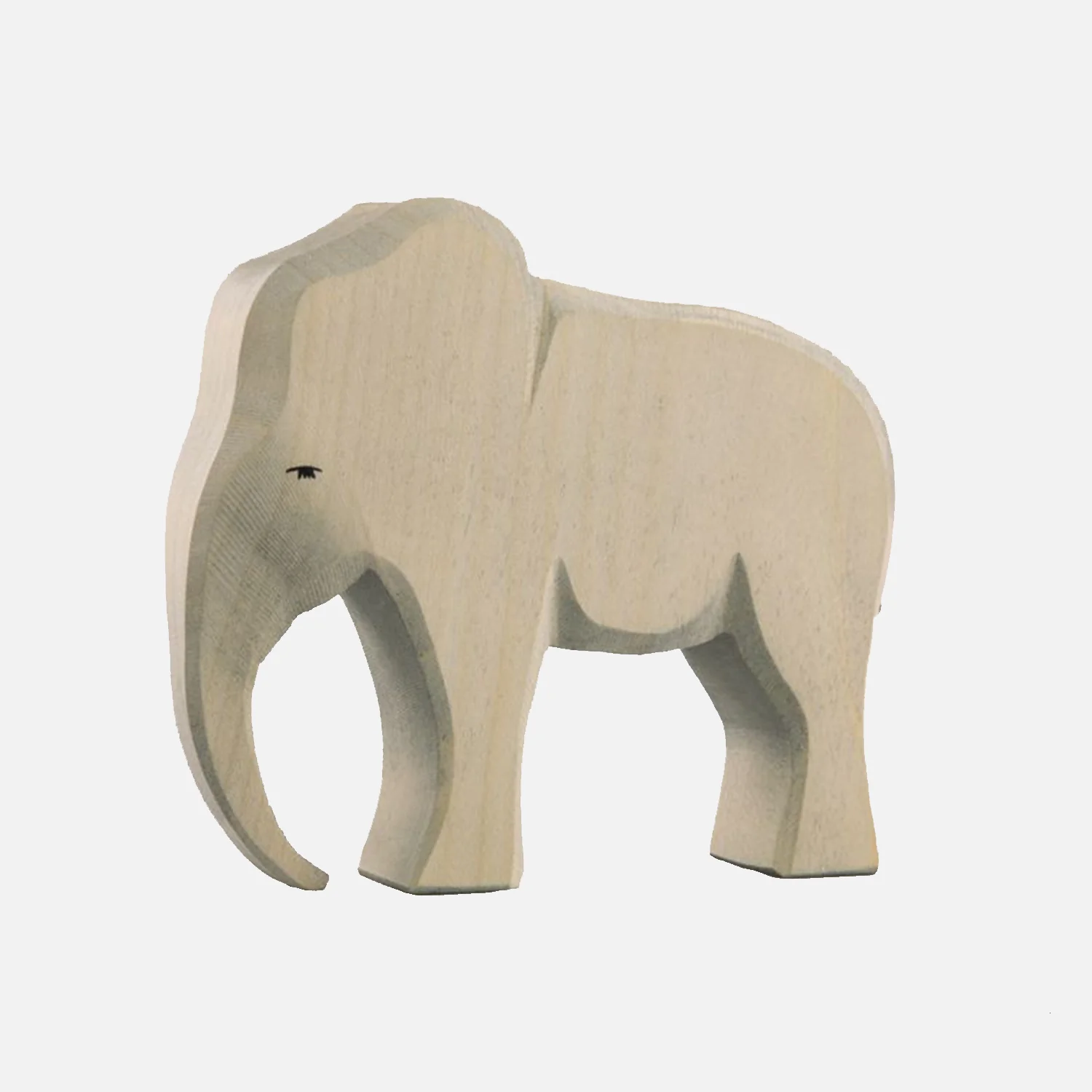 Handcrafted Wooden Large Bull Elephant - Image 2