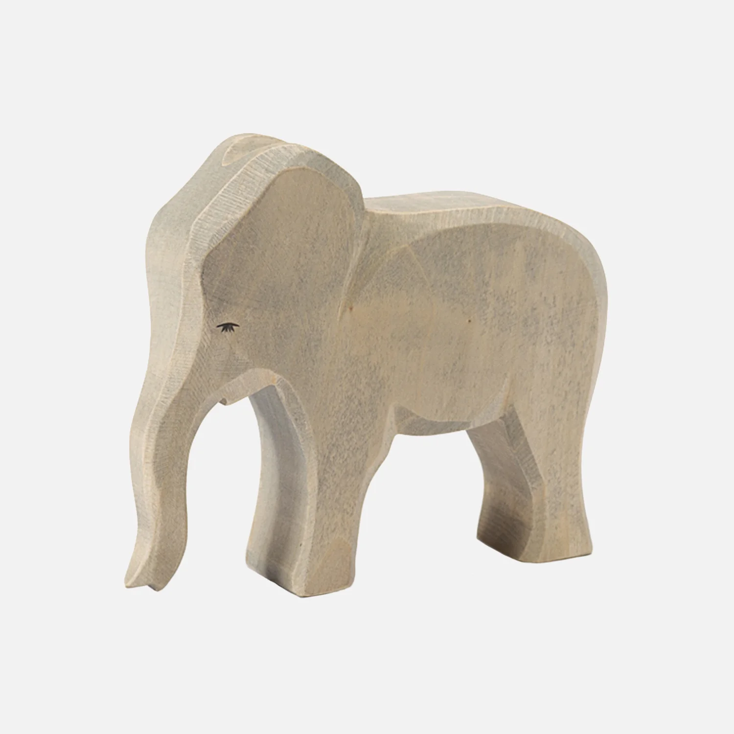 Handcrafted Wooden Large Female Elephant - Image 2