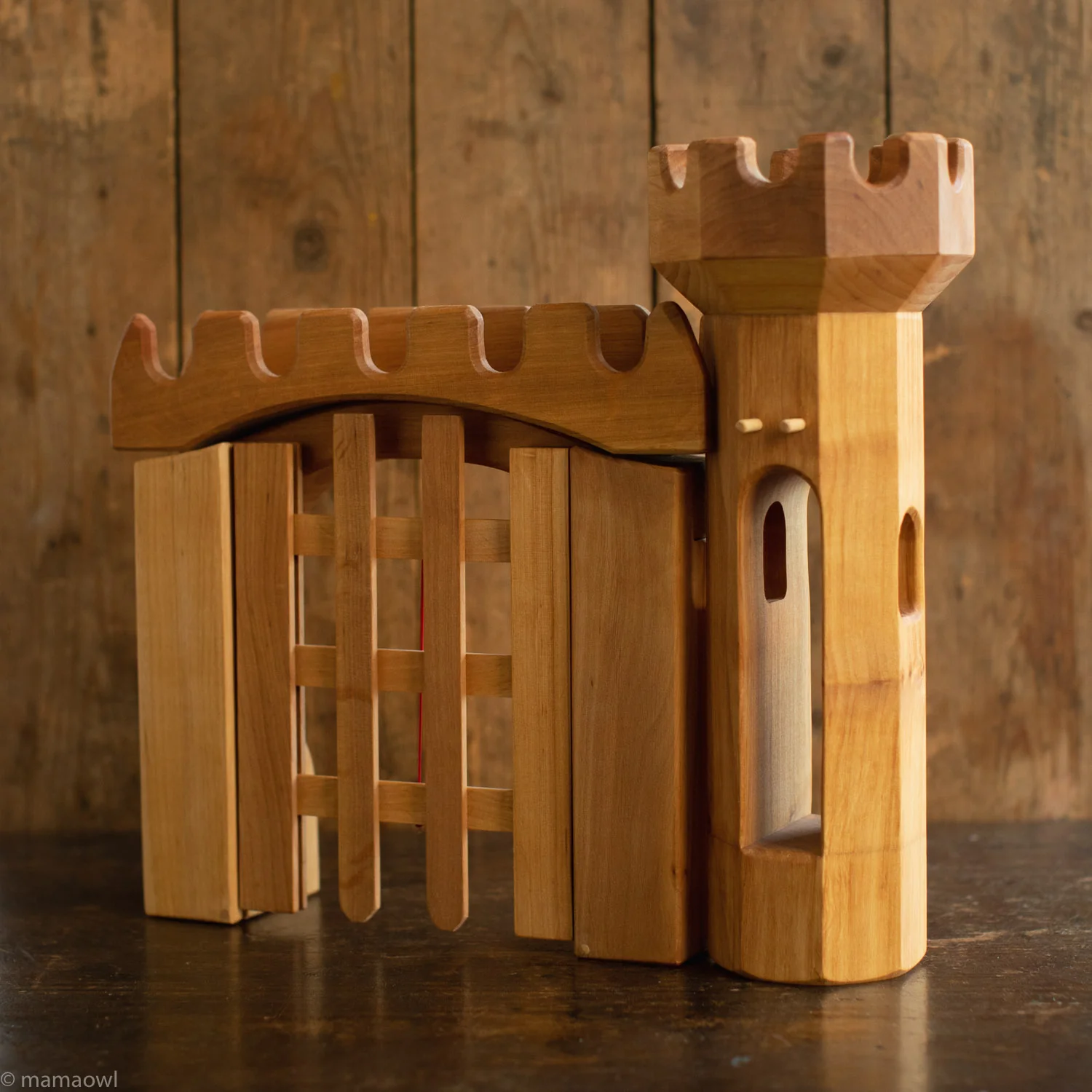 Handcrafted Wooden Large Round Outlook Tower - Image 2