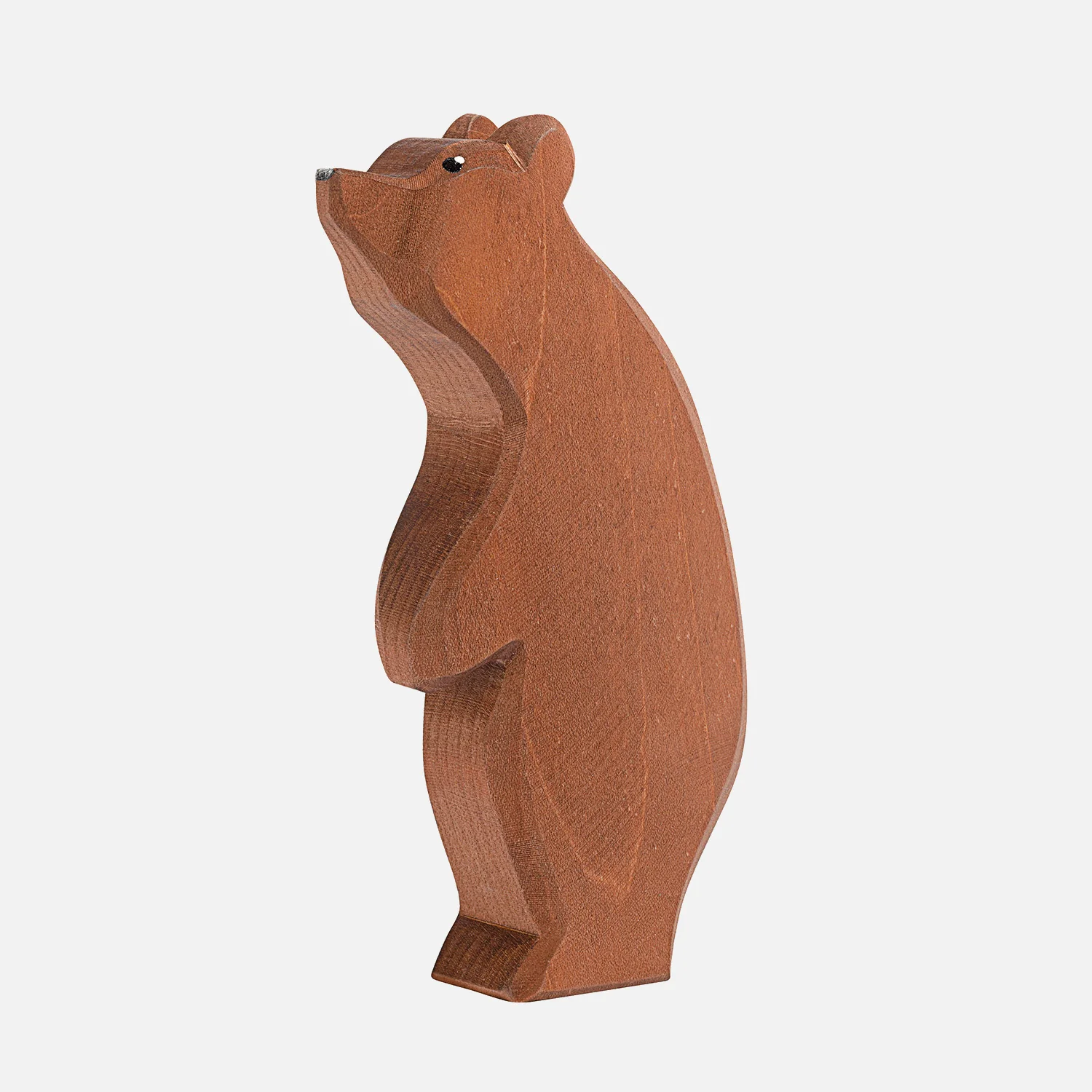 Handcrafted Wooden Large Standing Bear - Image 3
