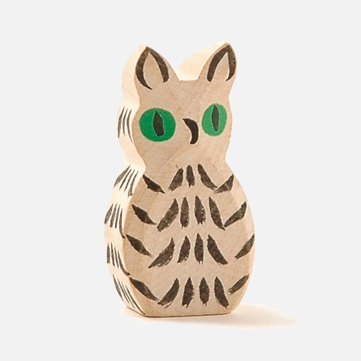 Handcrafted Wooden Owl - Blue or Natural - Image 4