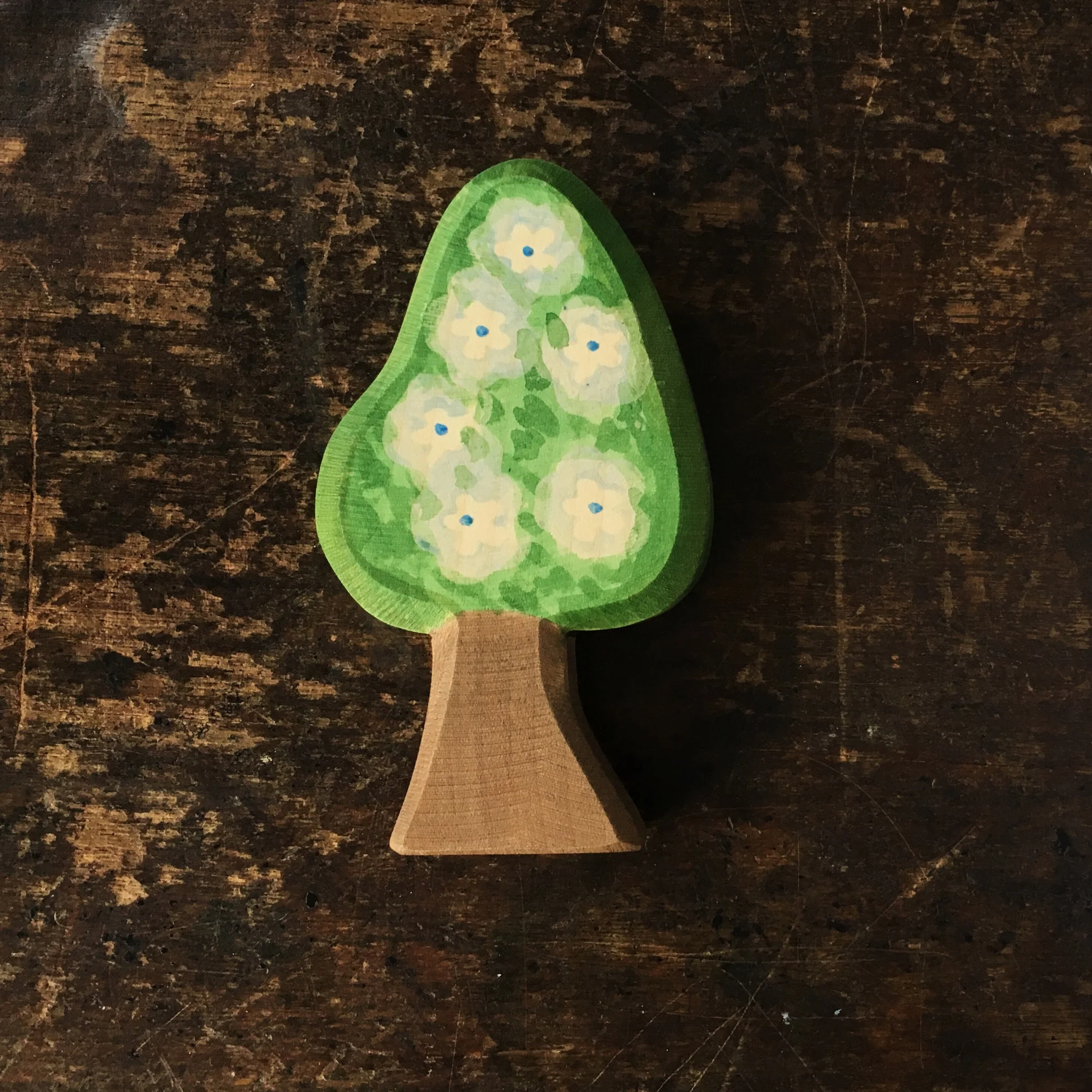 Handcrafted Wooden Pear Tree - Image 2