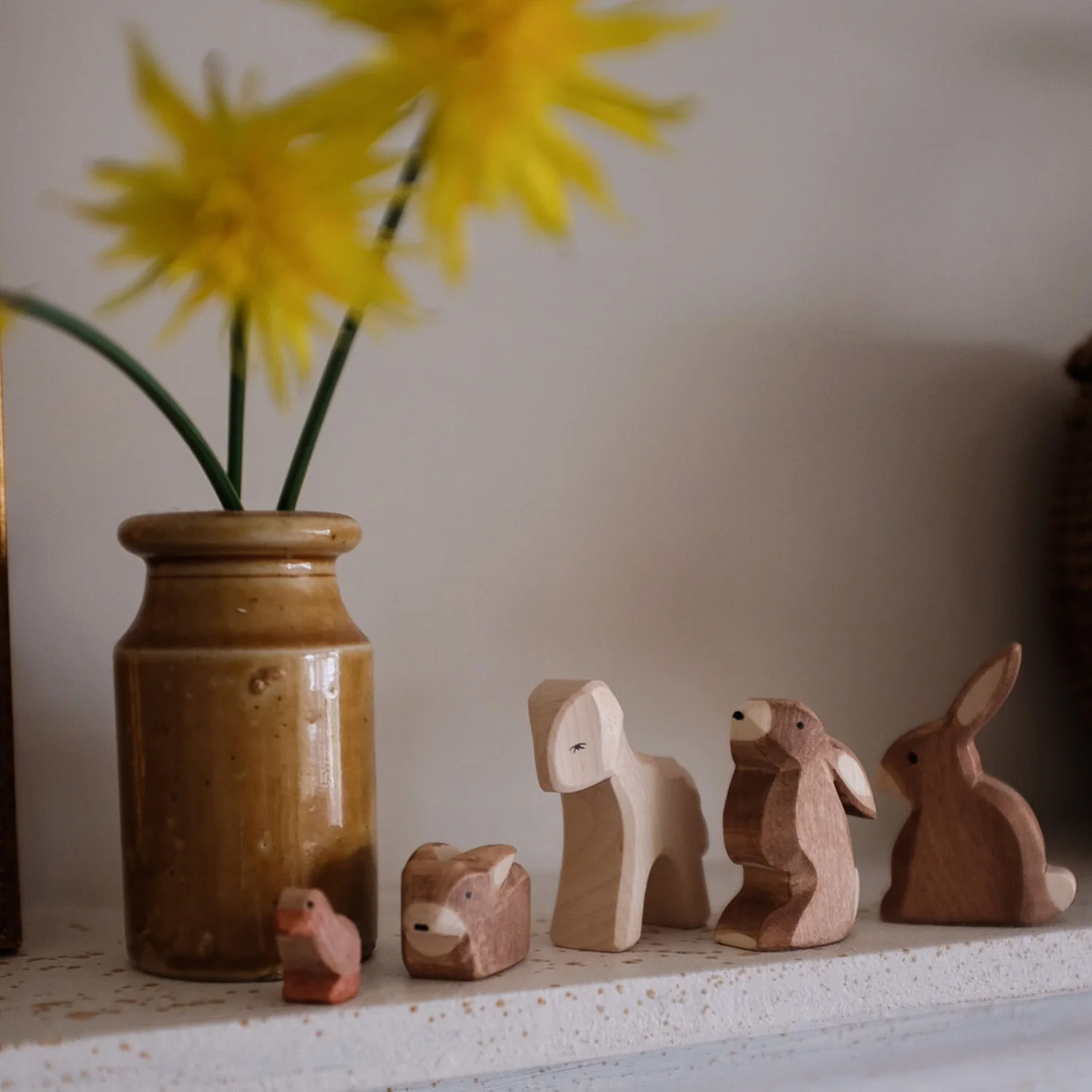 Handcrafted Wooden Rabbit Ears Low - Image 3