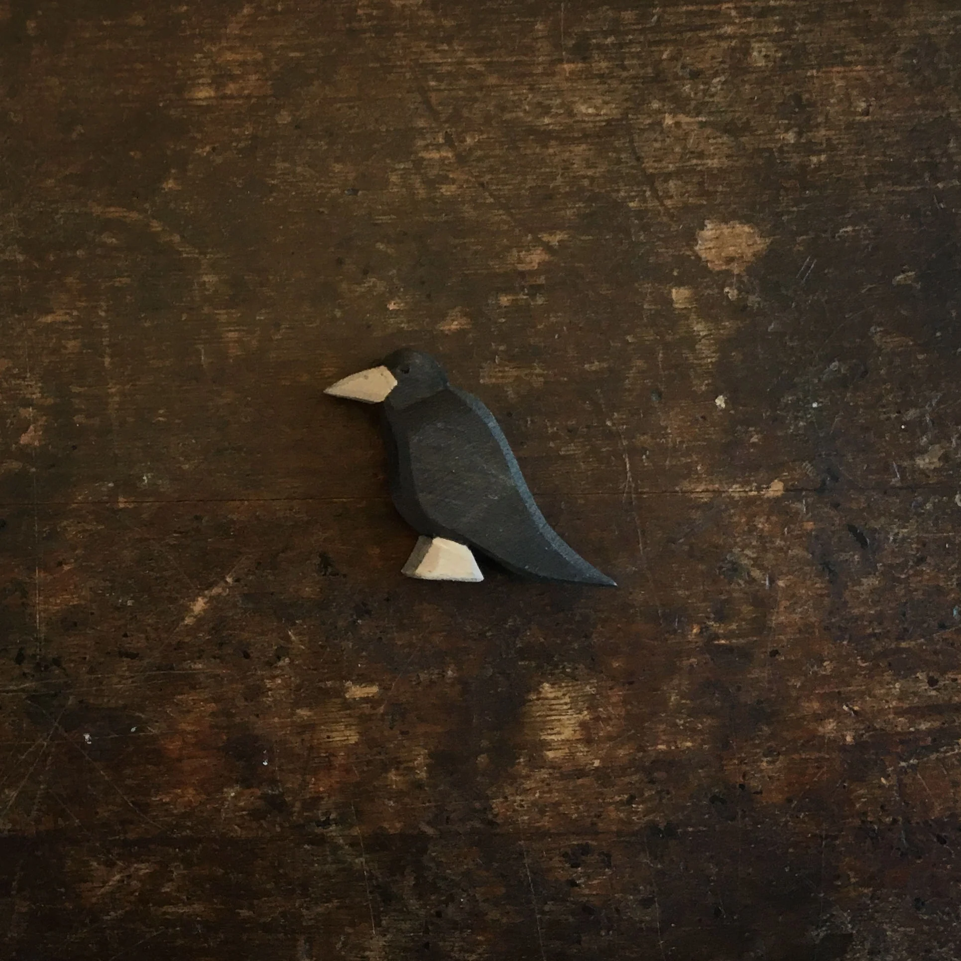 Handcrafted Wooden Raven