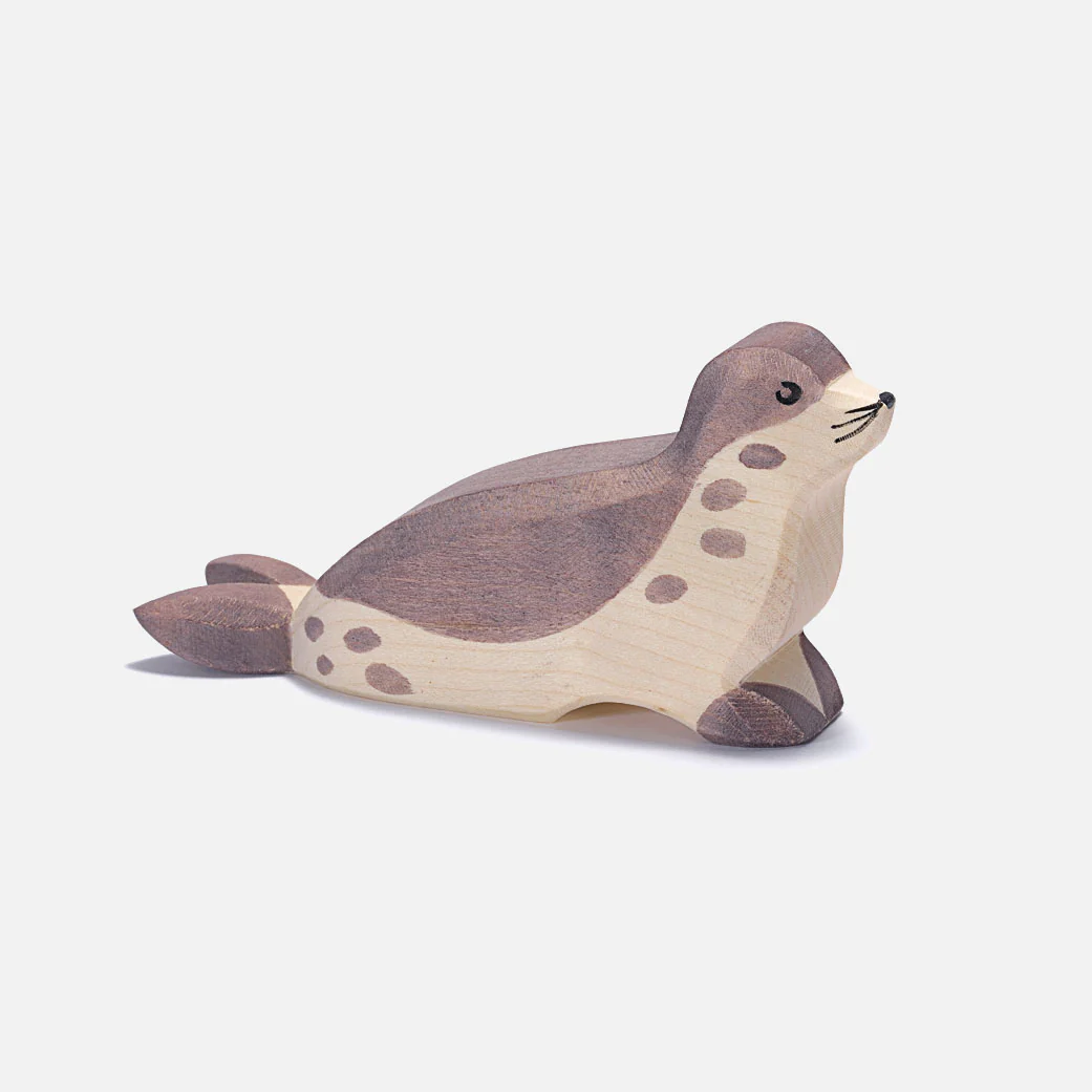 Handcrafted Wooden Sea Lion - Image 3
