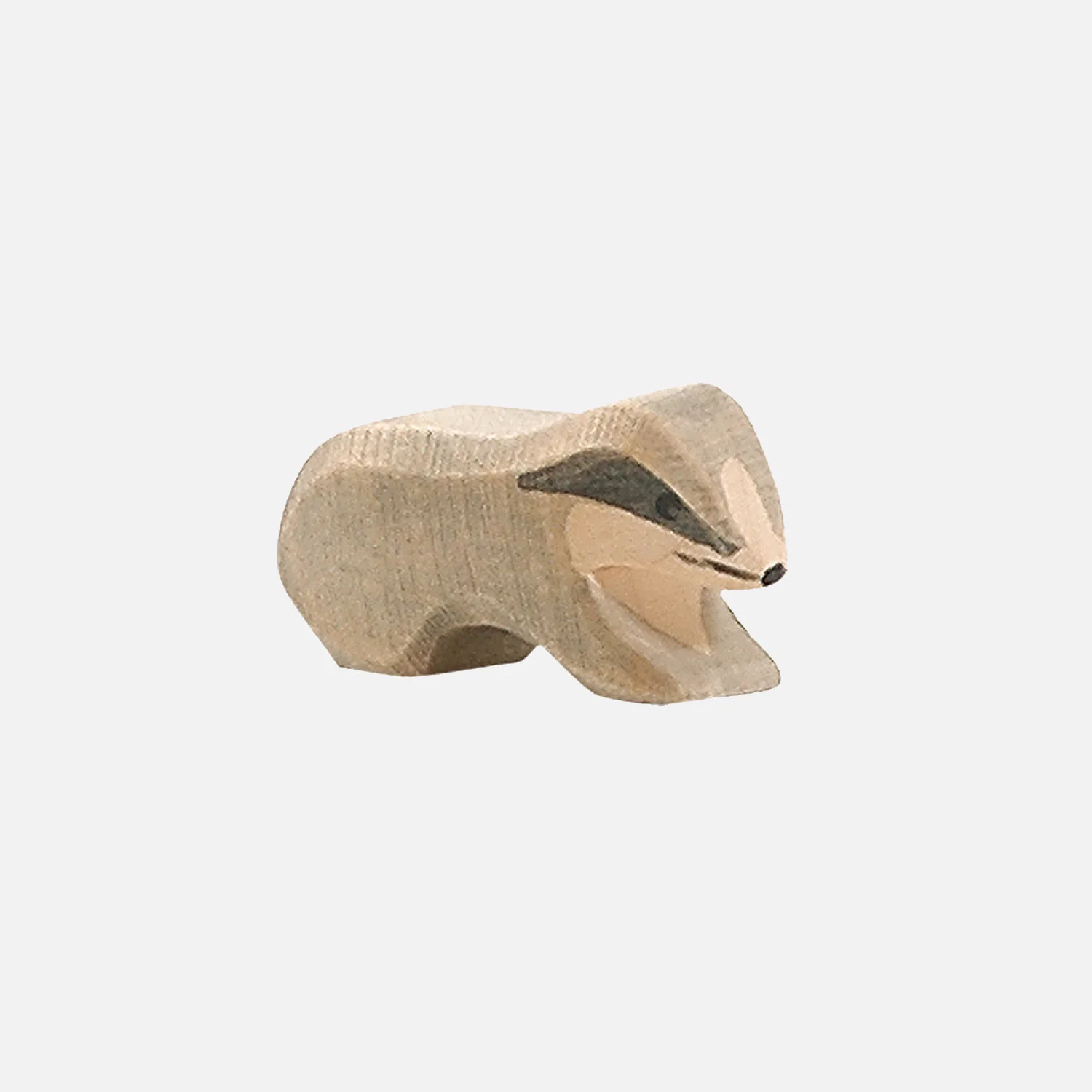 Handcrafted Wooden Baby Badger - Image 3