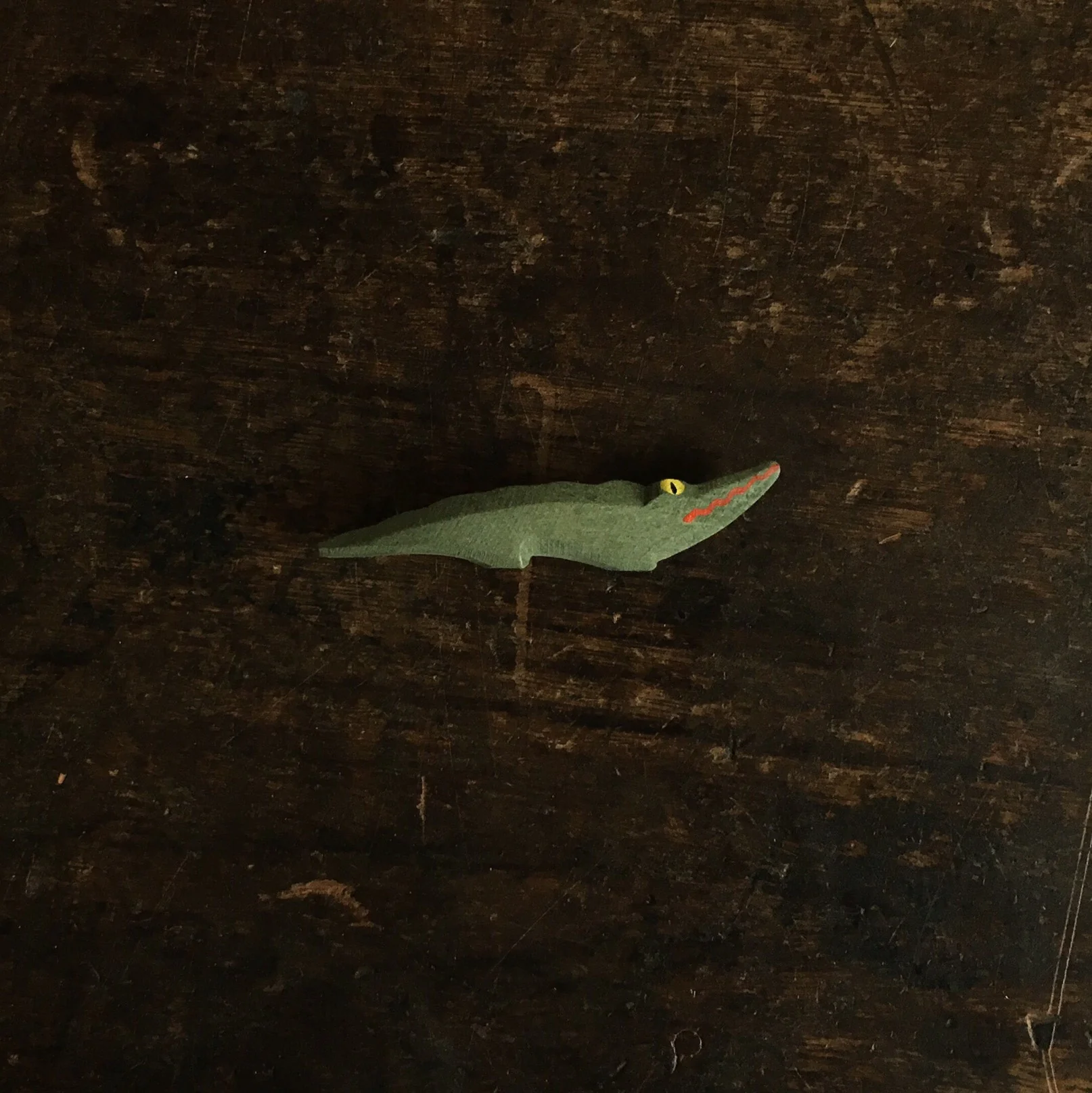 Handcrafted Wooden Small Crocodile
